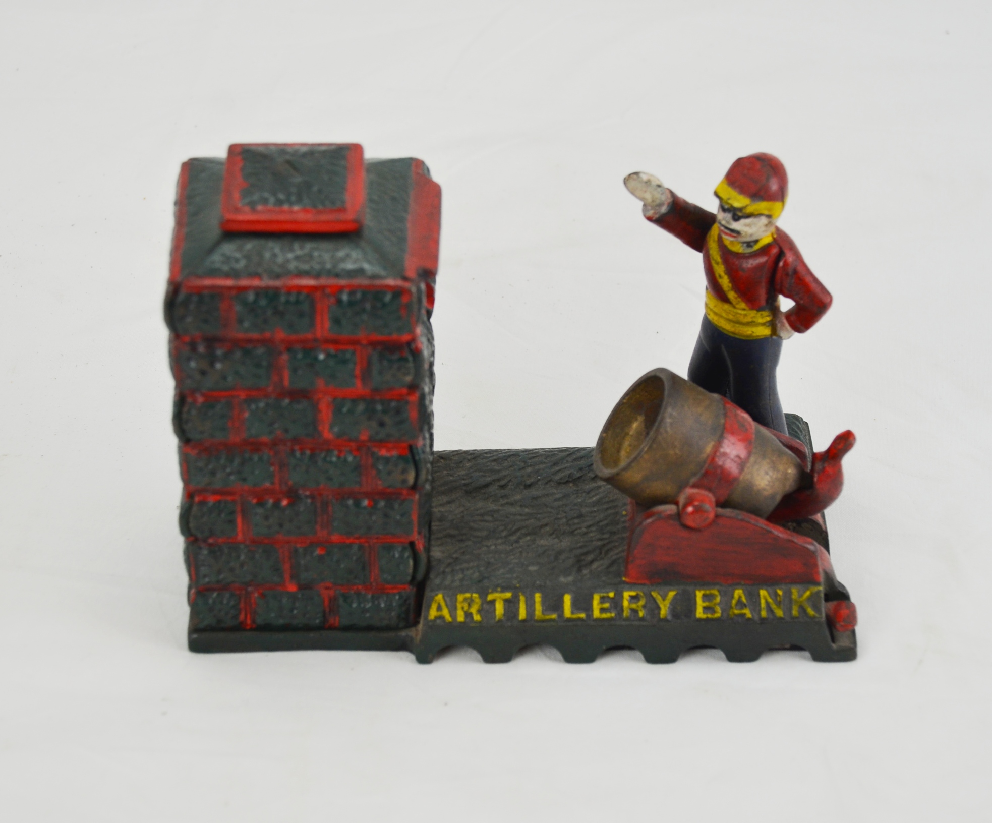 20th Century Cast-Iron Mechanical Artillery Bank - Image 2