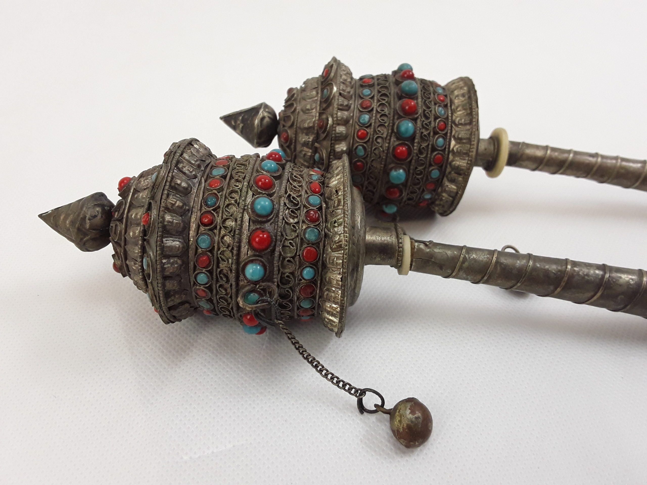 Early 20th Century Tibetan Prayer Wheels - Image 7