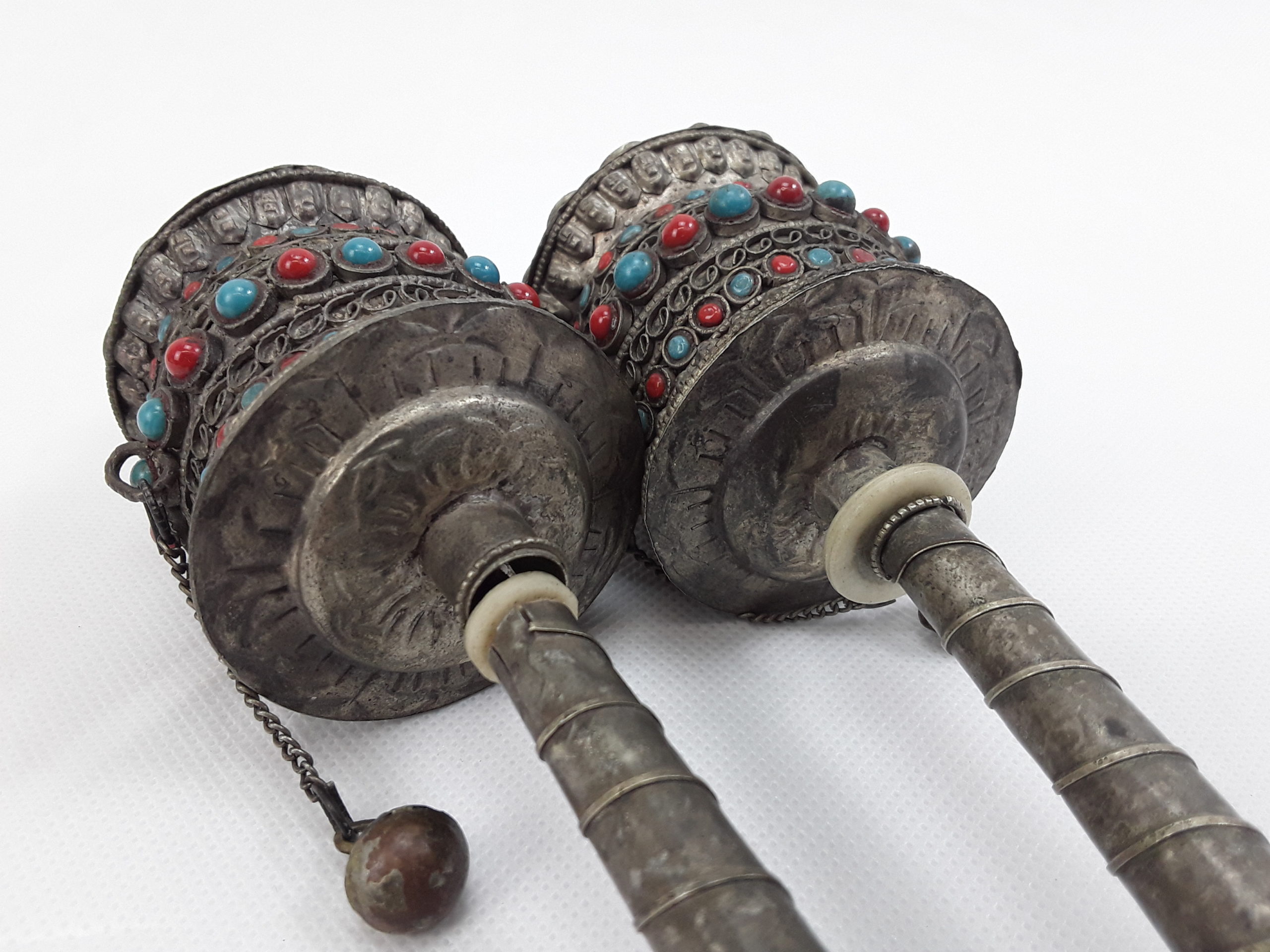 Early 20th Century Tibetan Prayer Wheels - Image 5