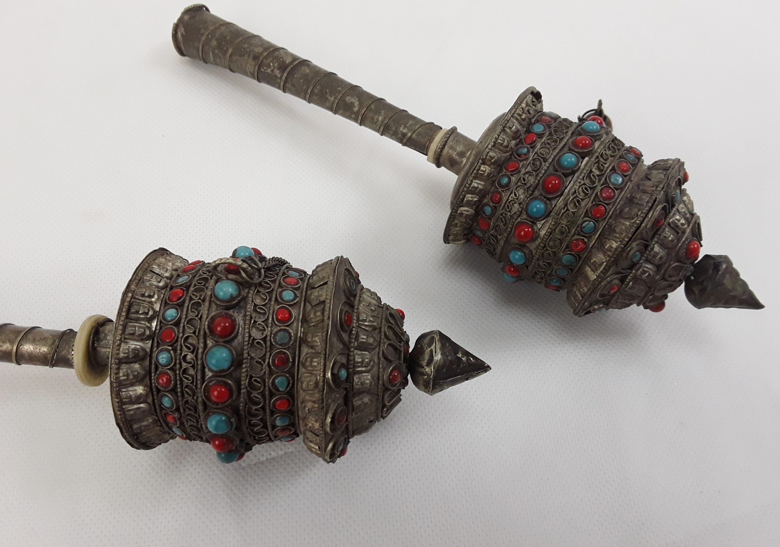 Early 20th Century Tibetan Prayer Wheels - Image 2