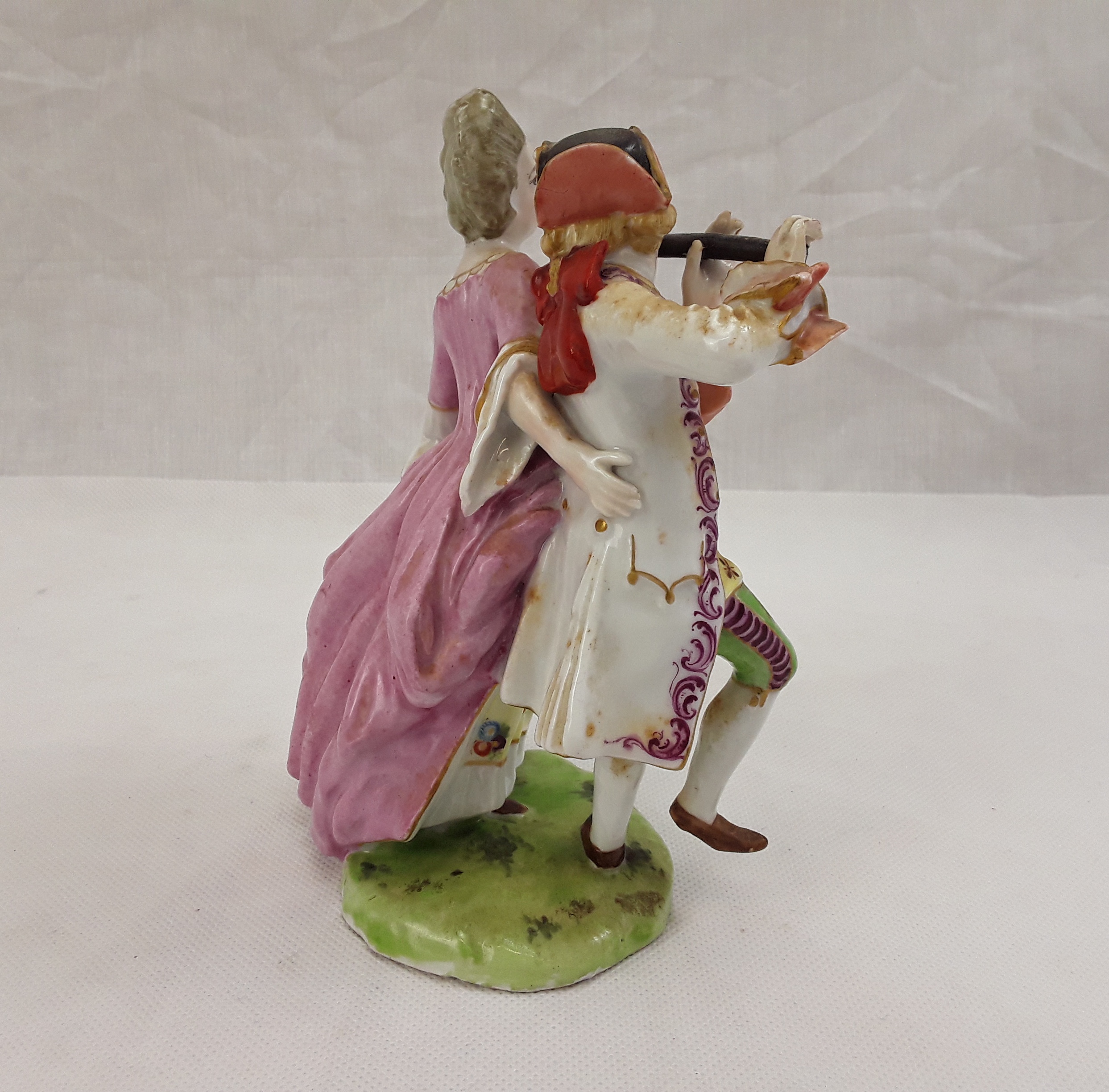 Frankenthal 1762 To 1799 Porcelain Figurine Group Of A Male Musician And A Female Holding Sheet Music - Image 10