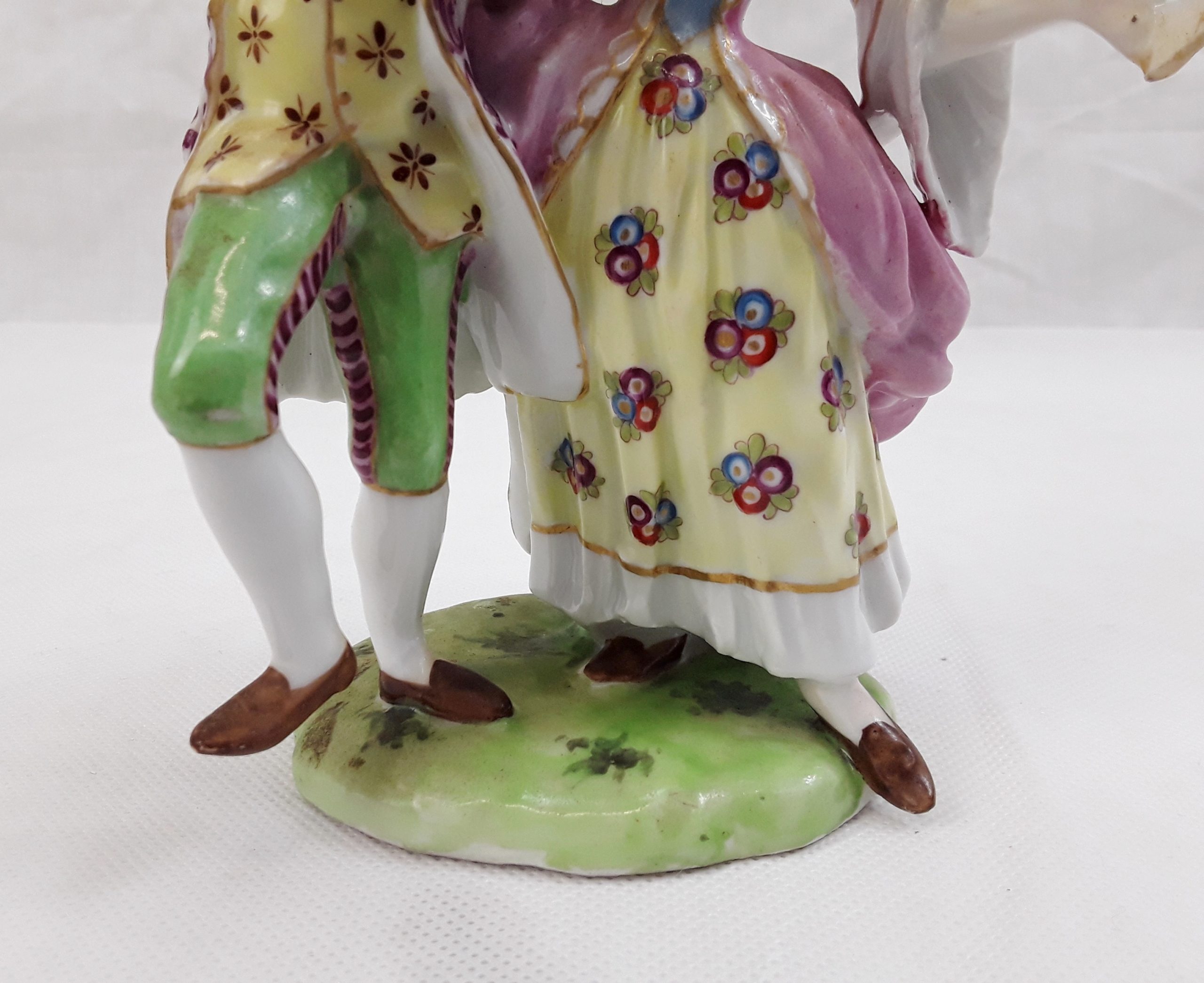 Frankenthal 1762 To 1799 Porcelain Figurine Group Of A Male Musician And A Female Holding Sheet Music - Image 6