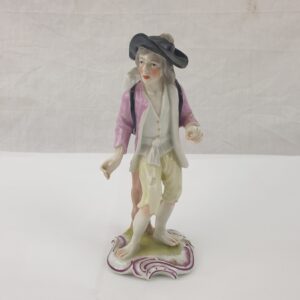 Frankenthal Figurine Of A Man Carrying A Sack 1762 1799