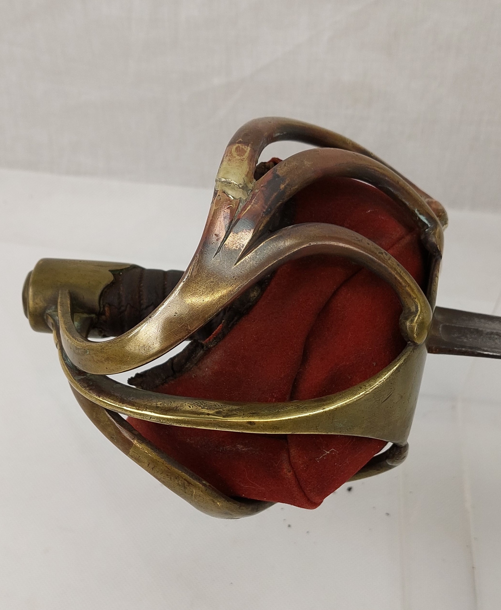 French Imperial Guard Circa 1806 Basket Hilted Sword - Image 12