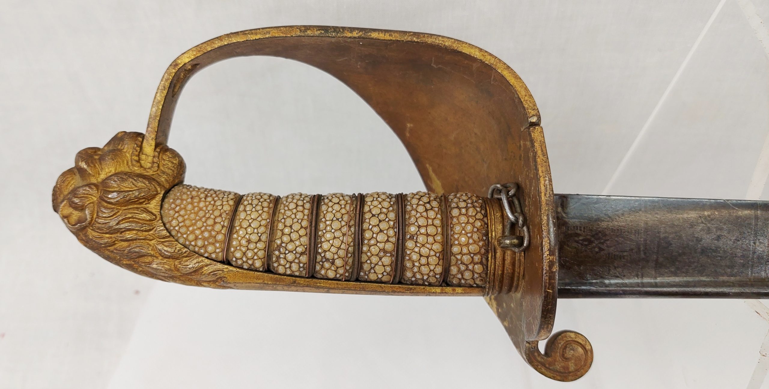 Good Early 1827 Pattern Royal Navy Officers Pipeback Sword In Untouched Order - Image 4