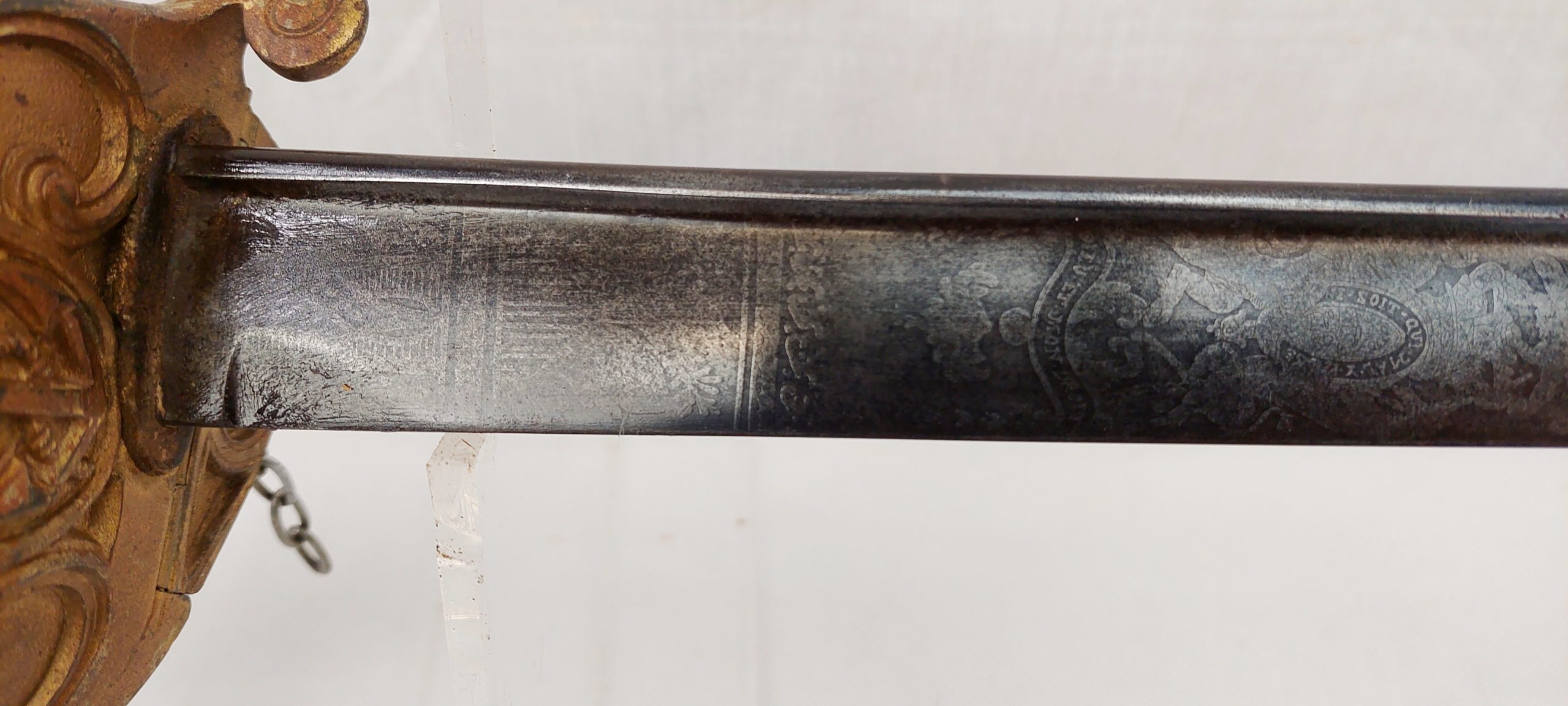 Good Early 1827 Pattern Royal Navy Officers Pipeback Sword In Untouched Order - Image 17