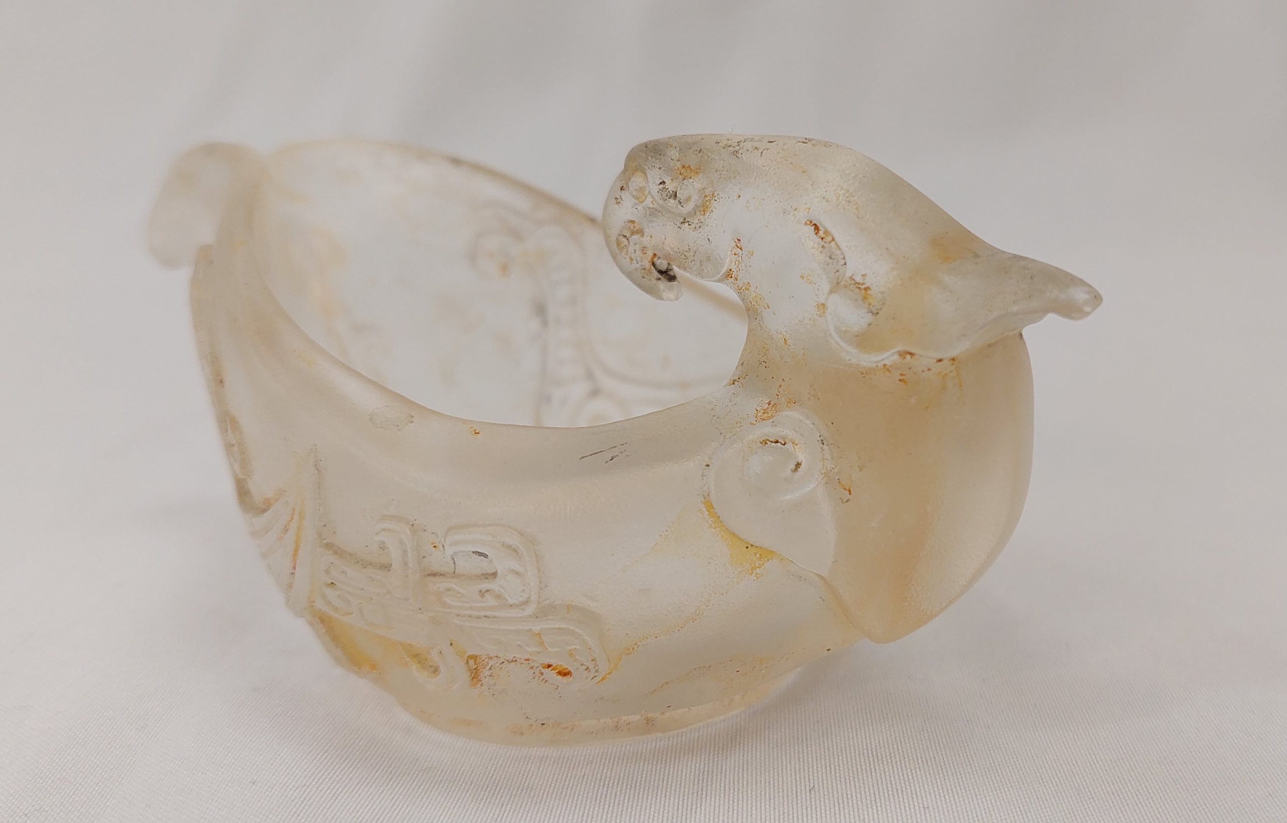 Late 19th Century Chinese Rock Crystal Libation Cup - Image 4