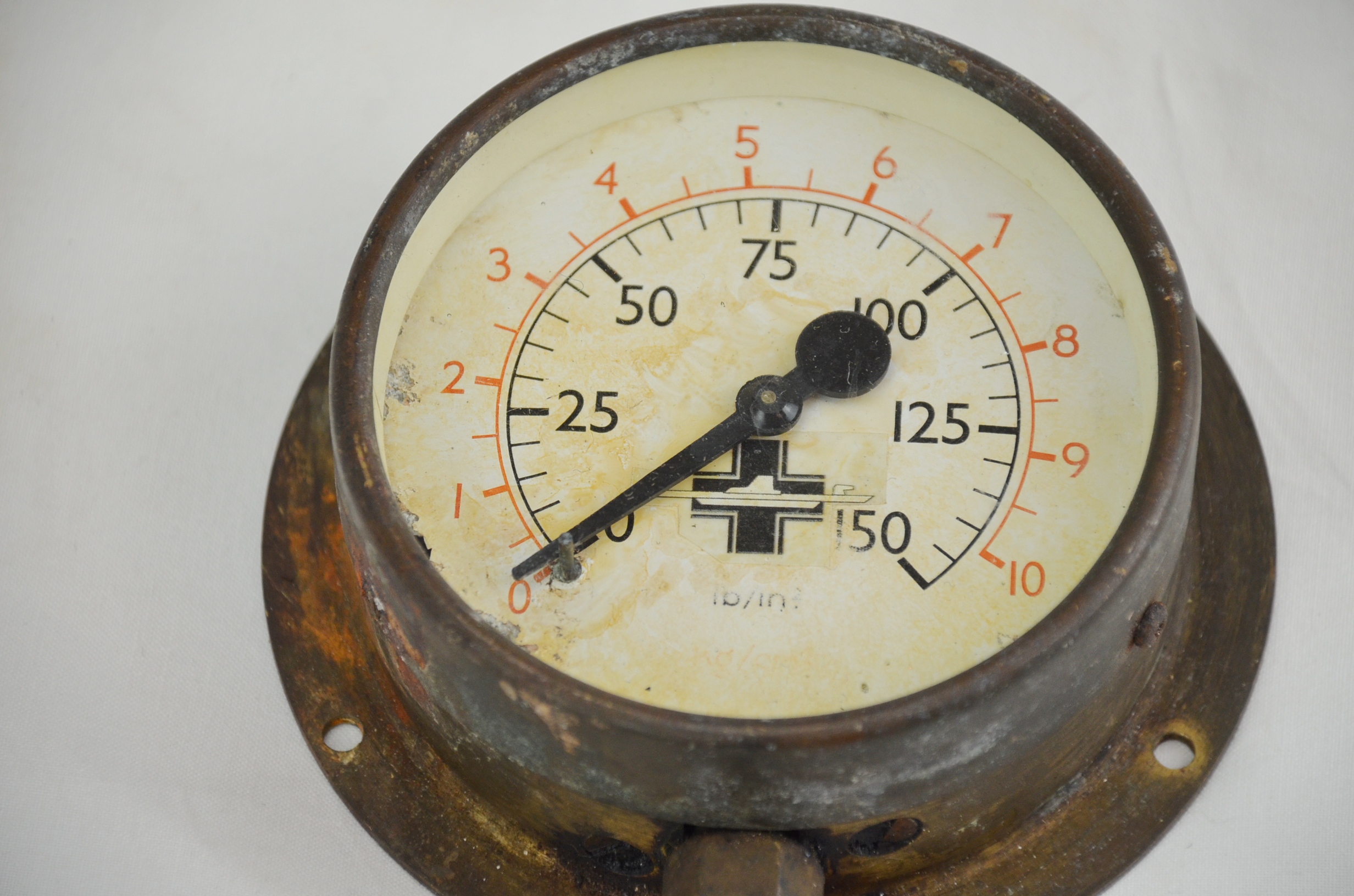 Original WW2 German U-boat Pressure Gauge - Image 2