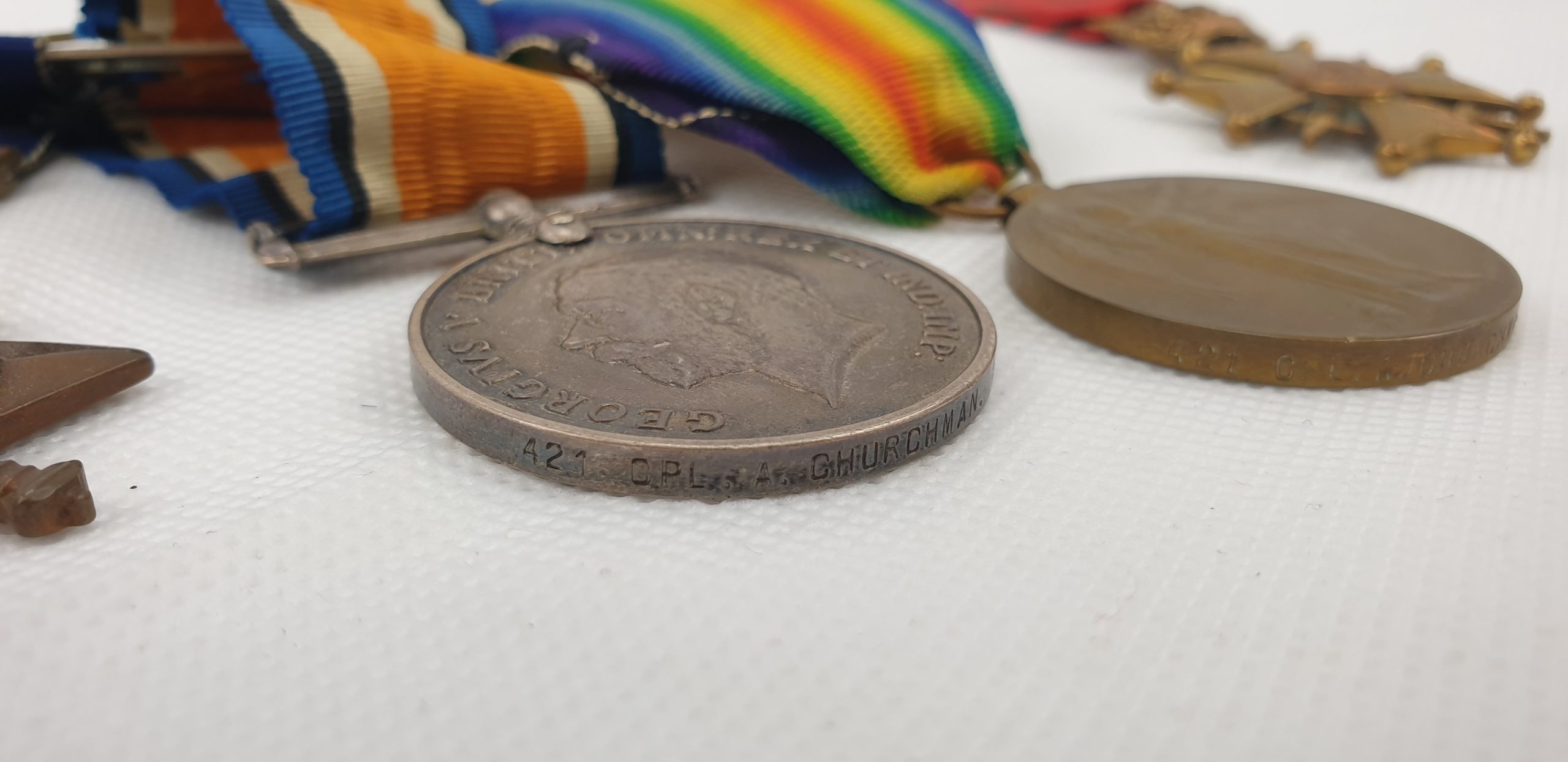 Low Numbered Private A. Churchman 12th Lancers WW1 1914 Mons Trio, Miniatures And Belgian Croix De Guerre - Image 11