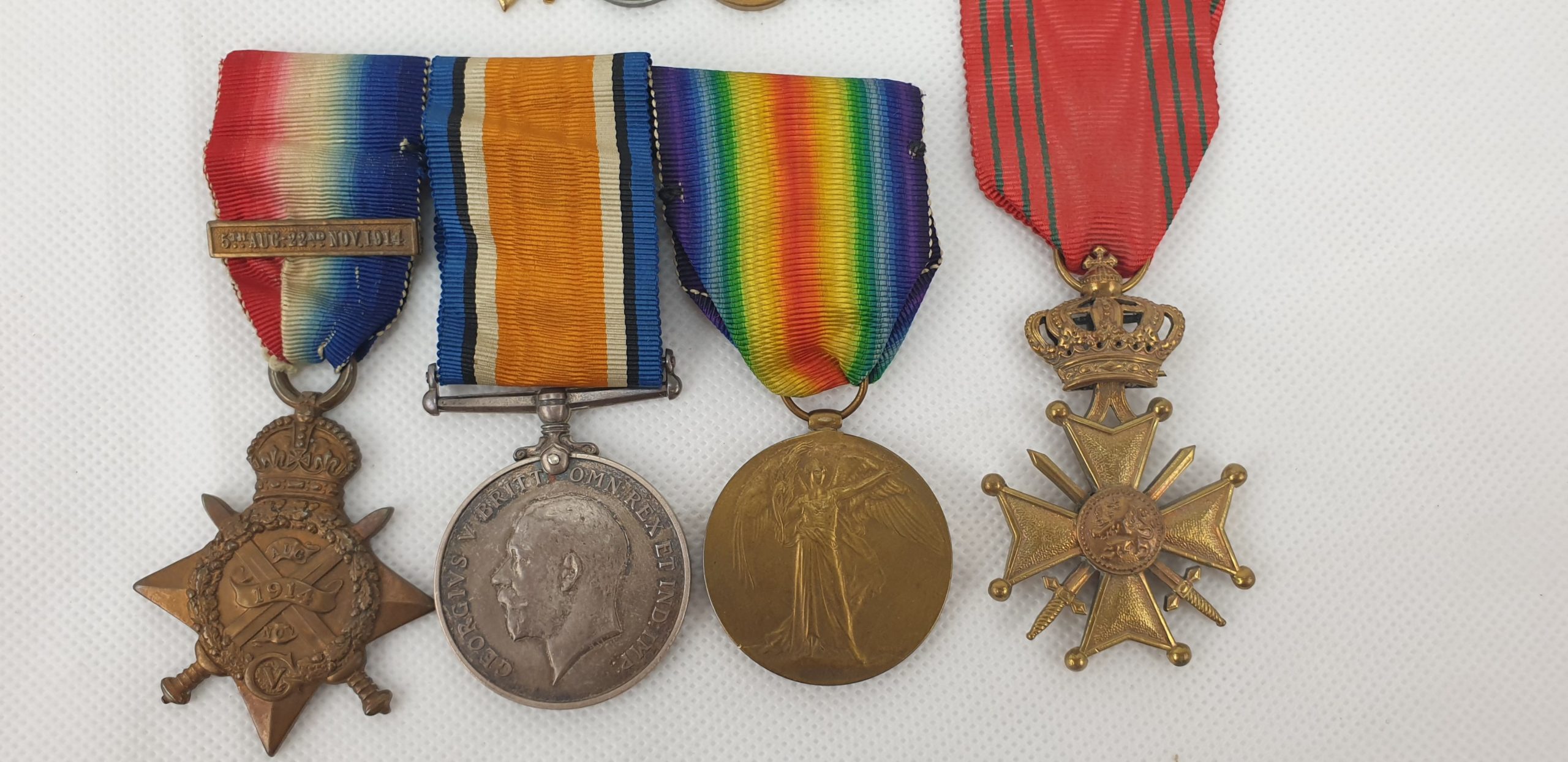 Low Numbered Private A. Churchman 12th Lancers WW1 1914 Mons Trio, Miniatures And Belgian Croix De Guerre - Image 4