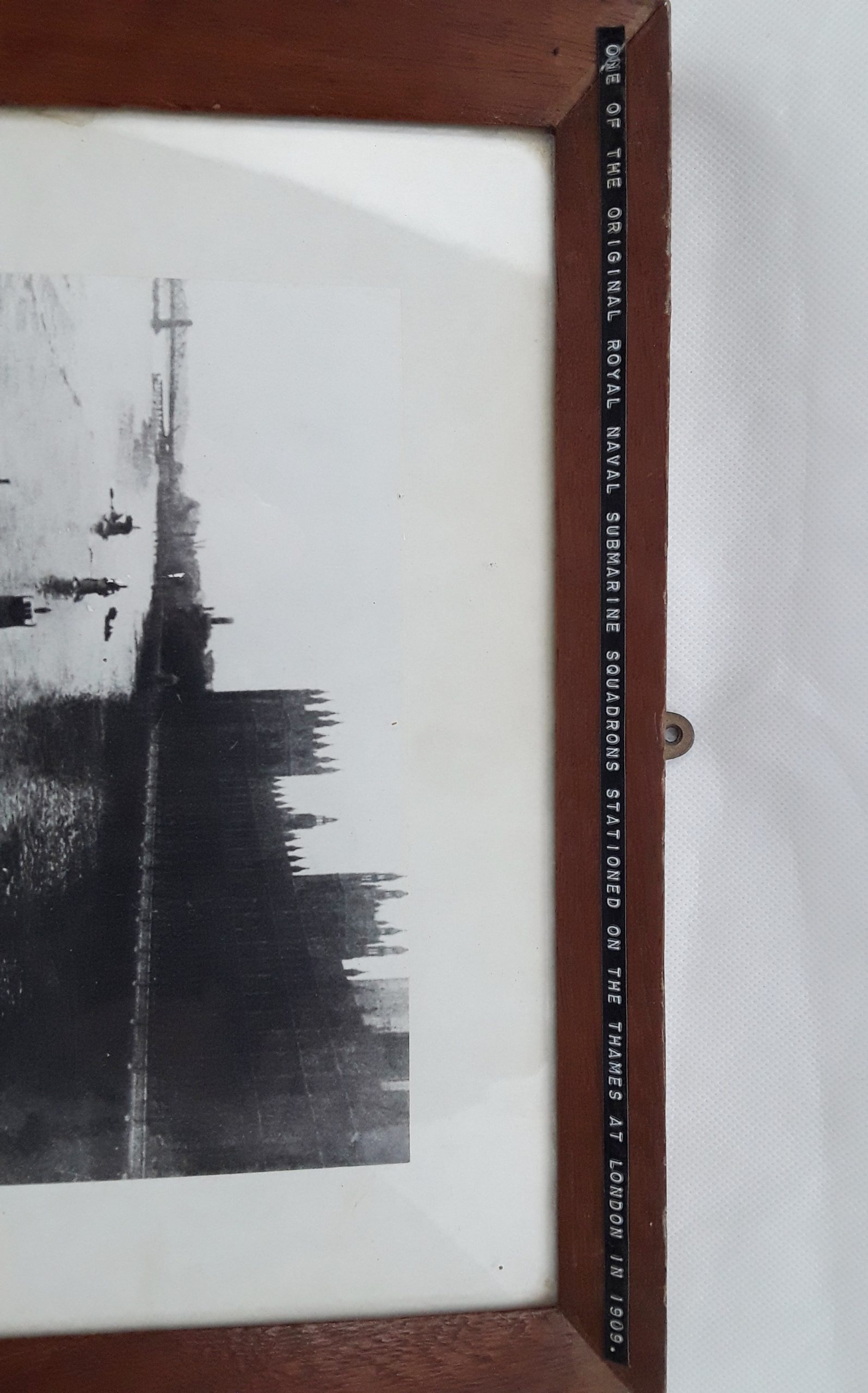 Photograph Of Royal Navy Submarine Squadrons On The Thames 1909 - Image 2