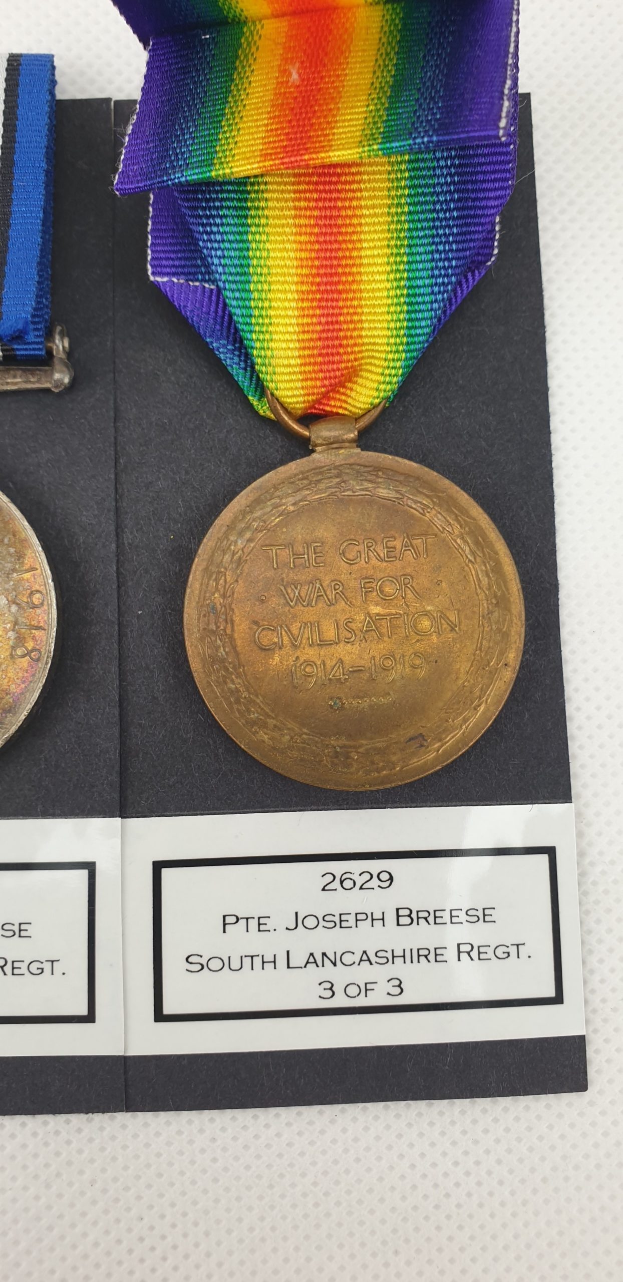 Private J. Breeze South Lancashire QSA South Africa Medal And WW1 1914 Trio - Image 10