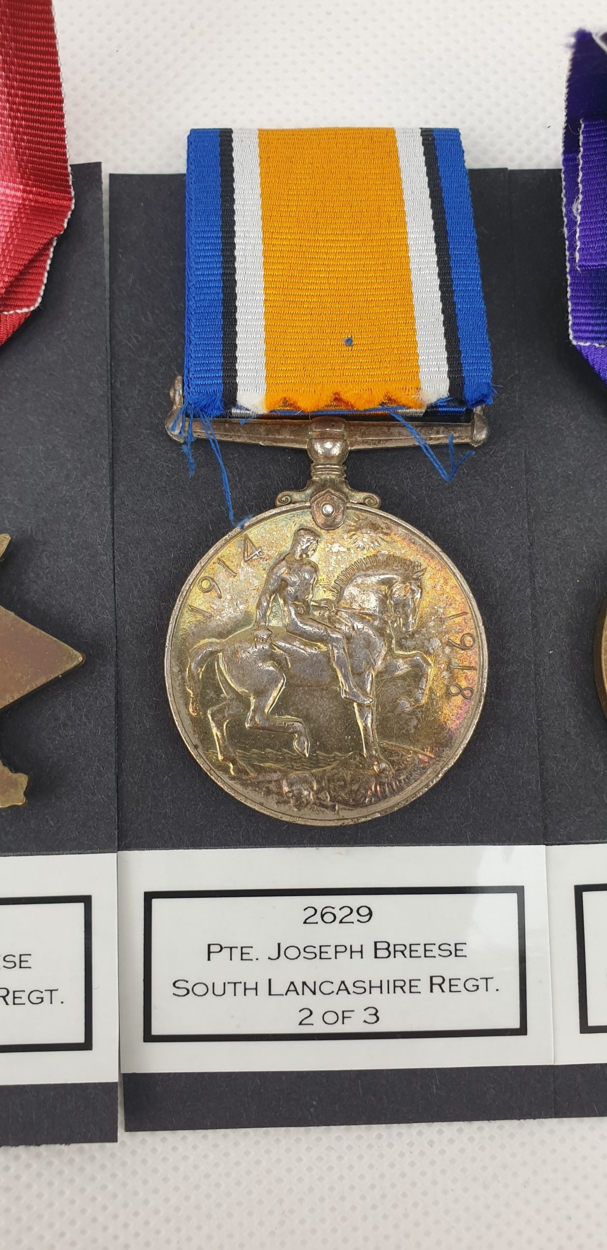 Private J. Breeze South Lancashire QSA South Africa Medal And WW1 1914 Trio - Image 8