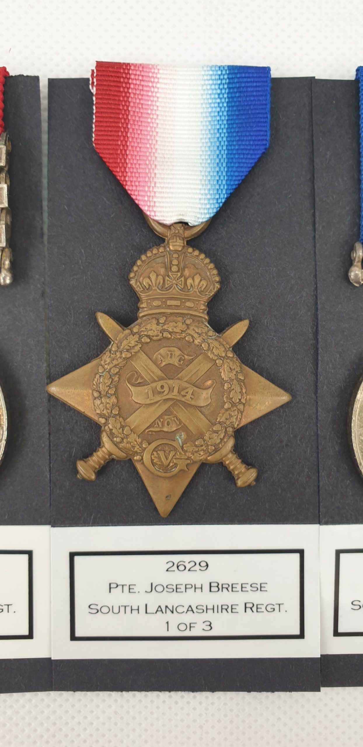 Private J. Breeze South Lancashire QSA South Africa Medal And WW1 1914 Trio - Image 5