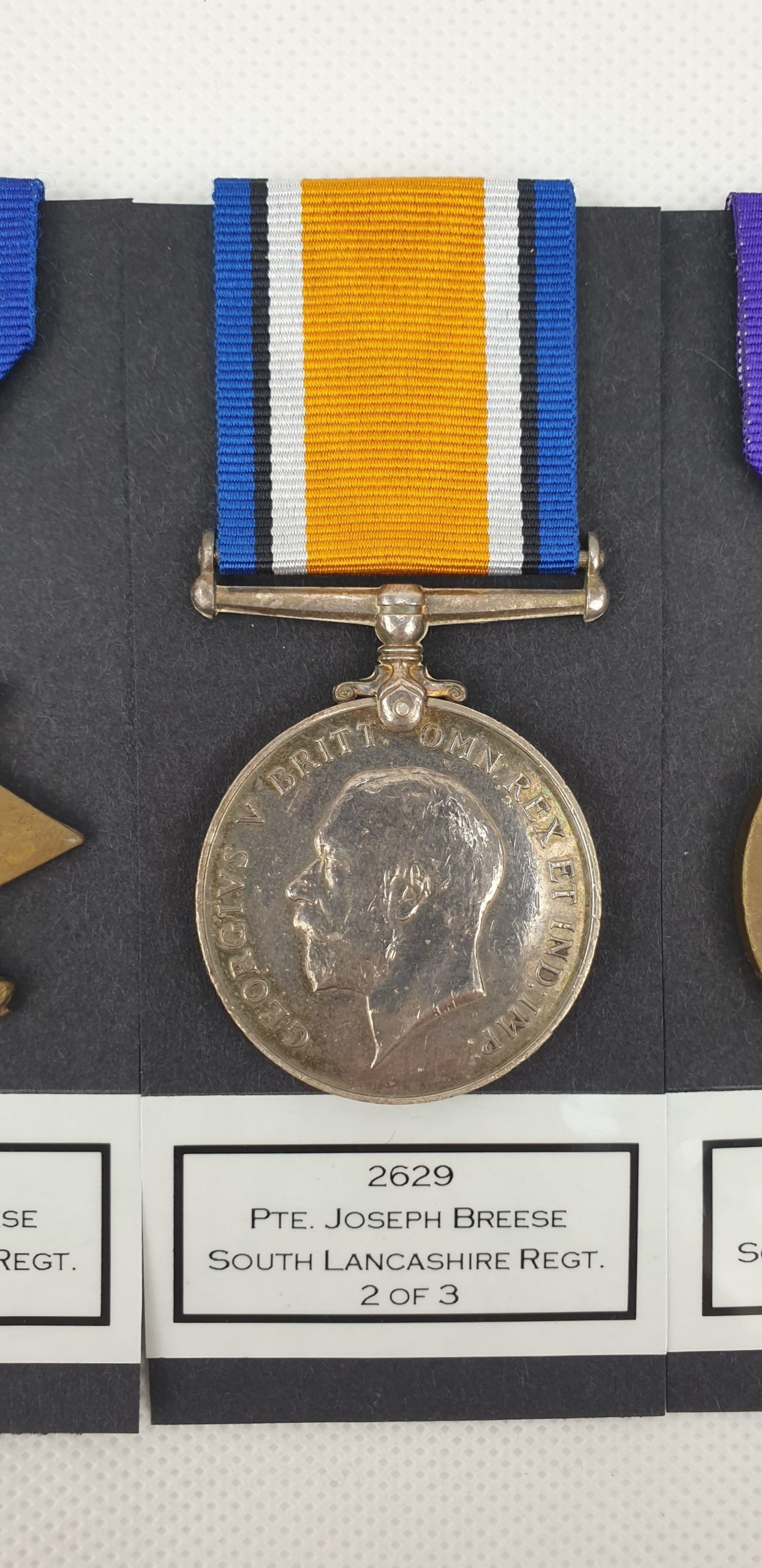 Private J. Breeze South Lancashire QSA South Africa Medal And WW1 1914 Trio - Image 7