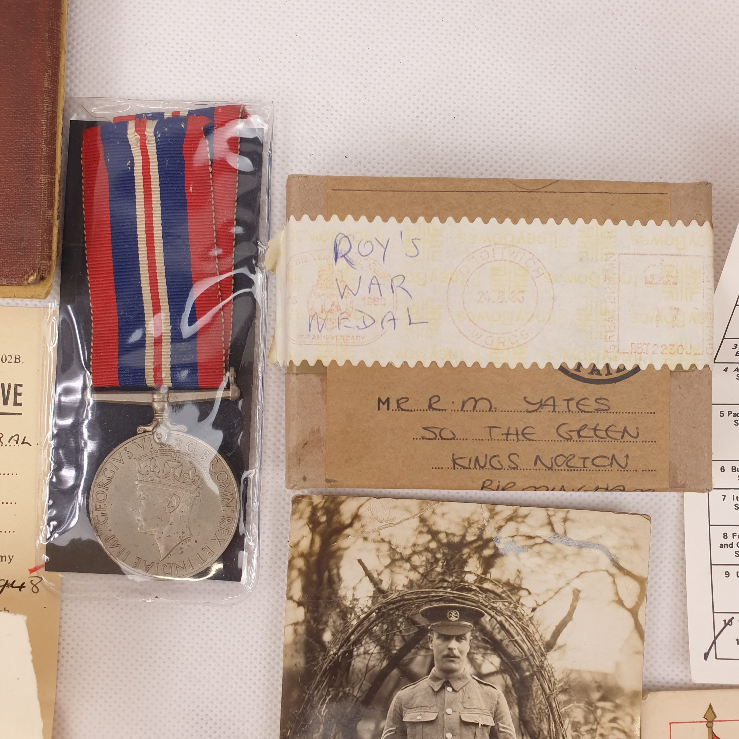 Private Roy Yates WW2 War Medal Plus Service Book - Image 11