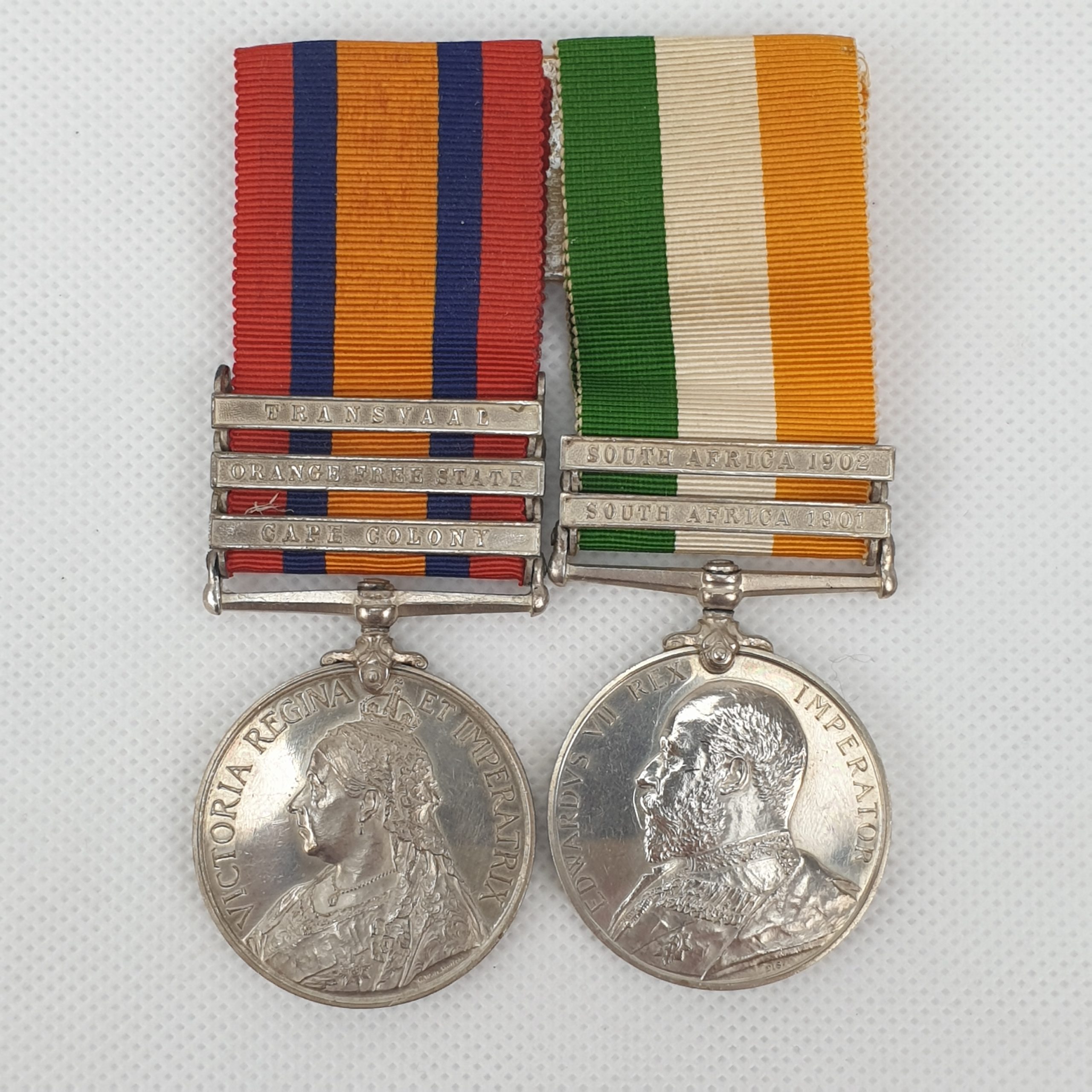 Private W H Warne 11th Hussars KSA And QSA South Africa Medal Pair