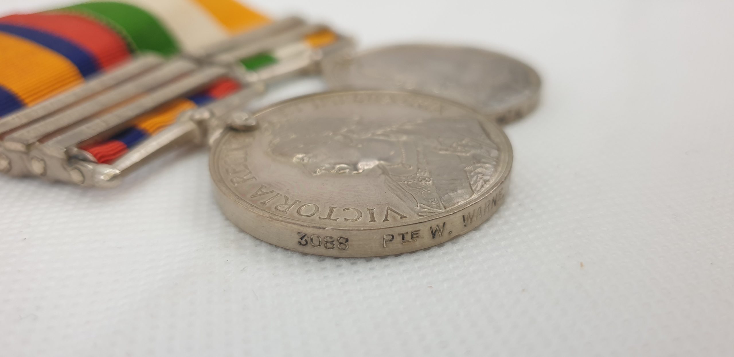 Private W H Warne 11th Hussars KSA And QSA South Africa Medal Pair - Image 8