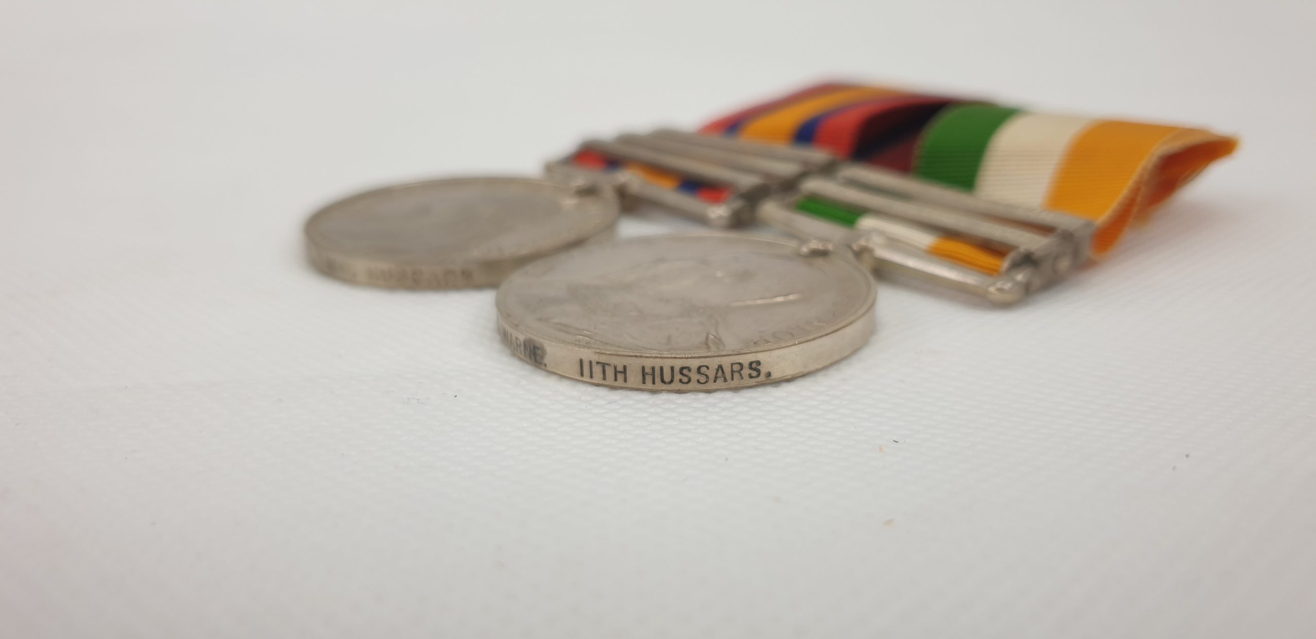 Private W H Warne 11th Hussars KSA And QSA South Africa Medal Pair - Image 7