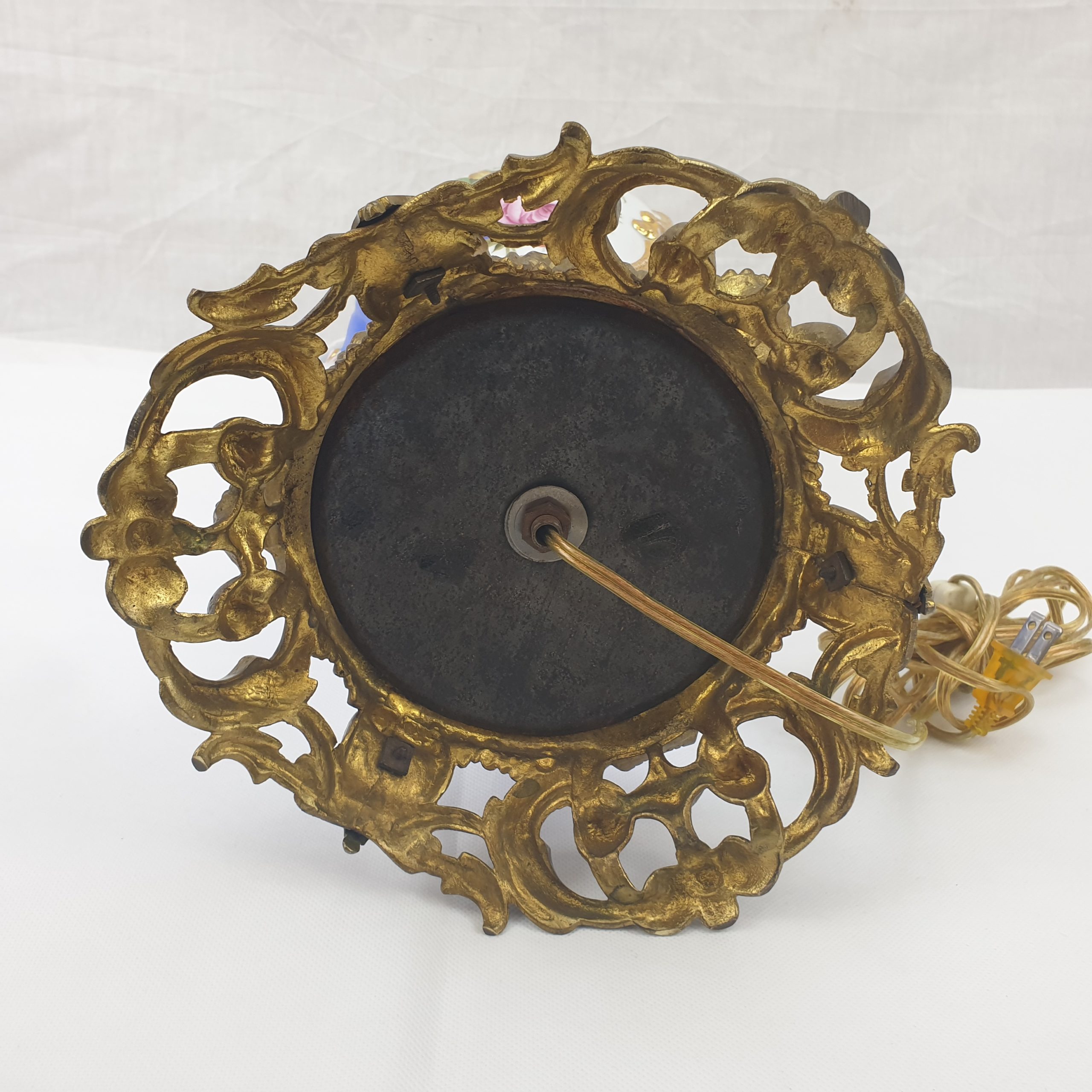 Sevres Style Urn Vase With Ornate Ormolu Mounts Porcelain Table Lamp - Image 8