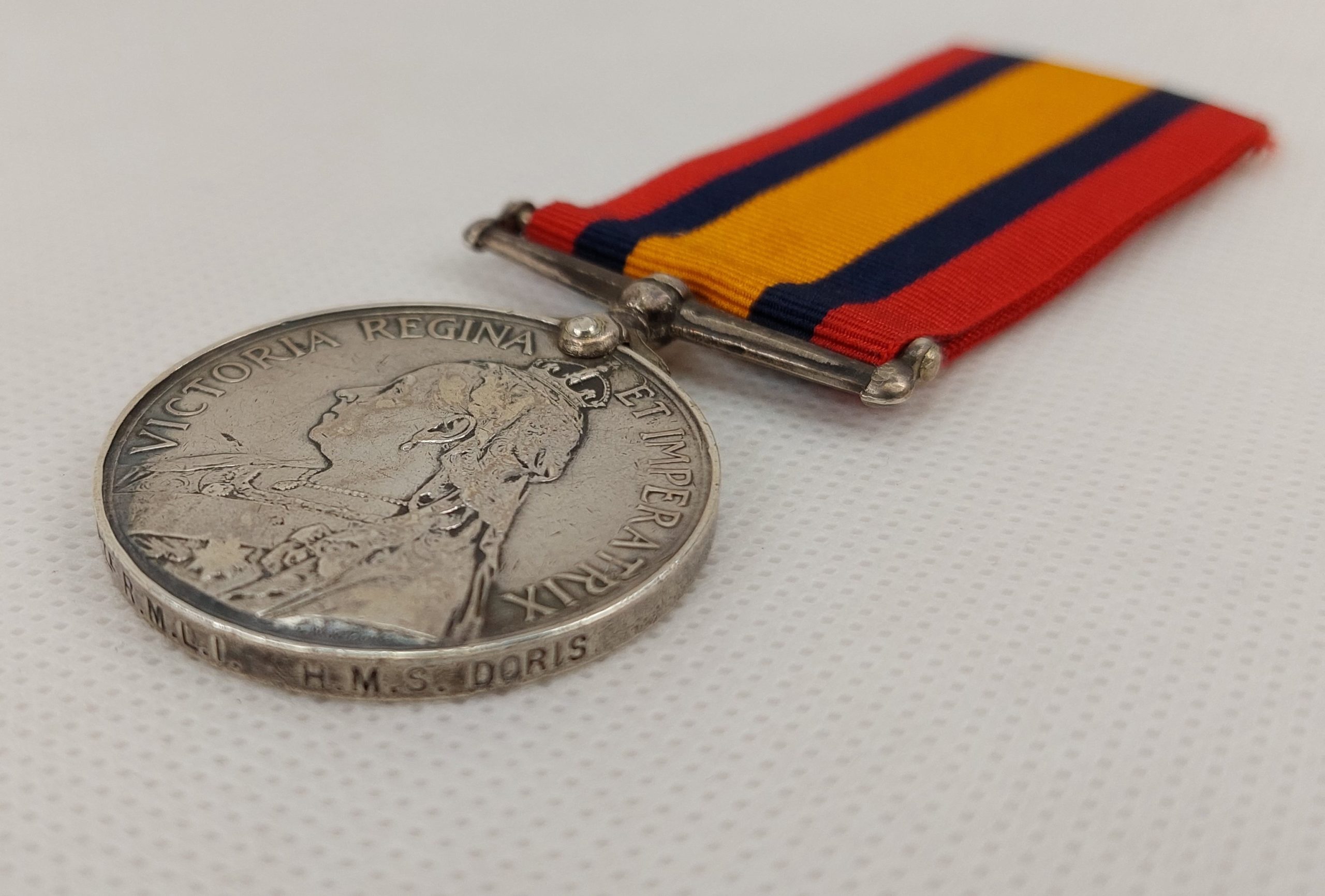 Queens South Africa Medal Private E J Wall HMS Doris RMLI Royal Marines Light Infantry - Image 3