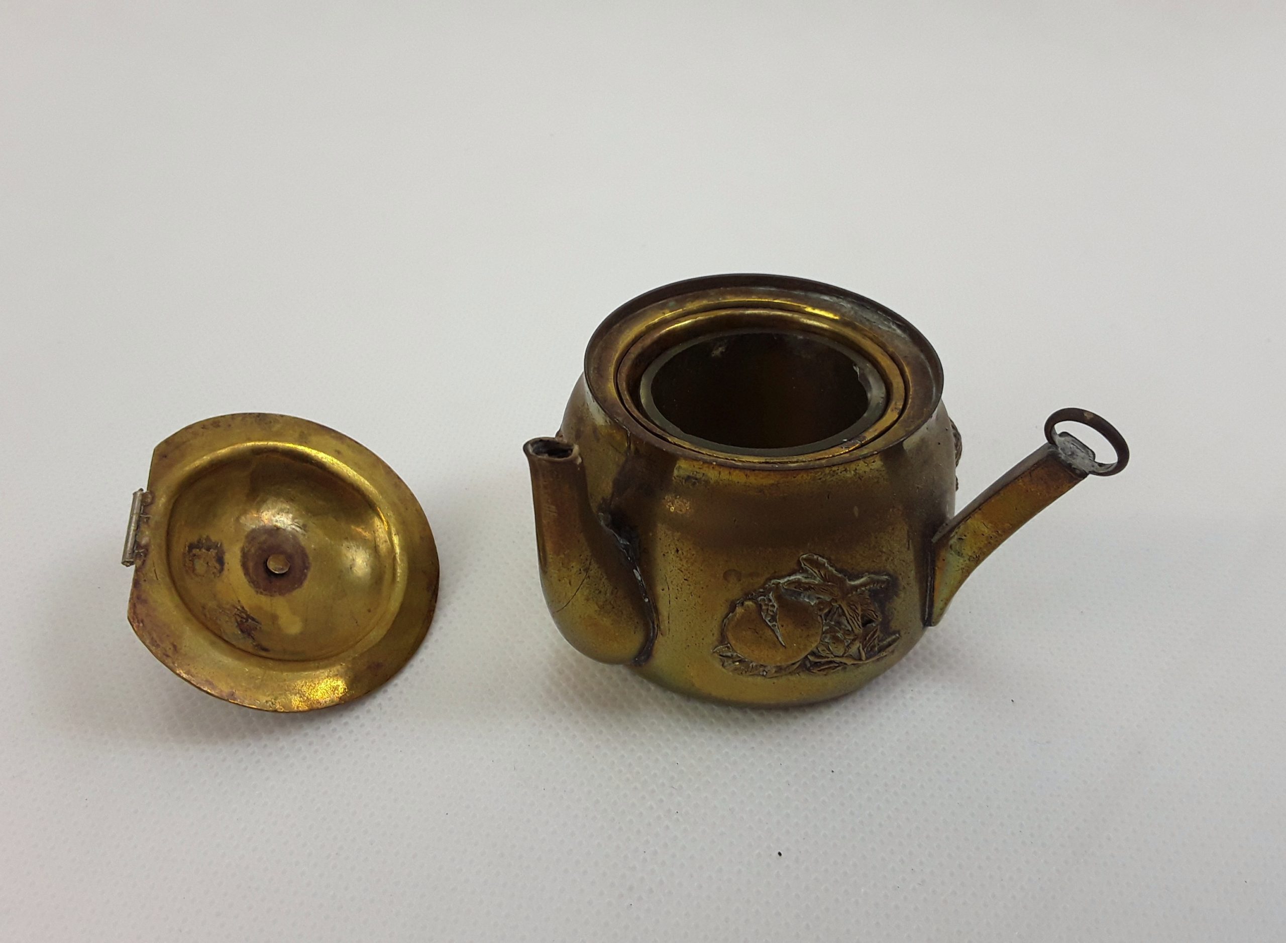 Victorian Novelty Brass Inkwell - Image 6