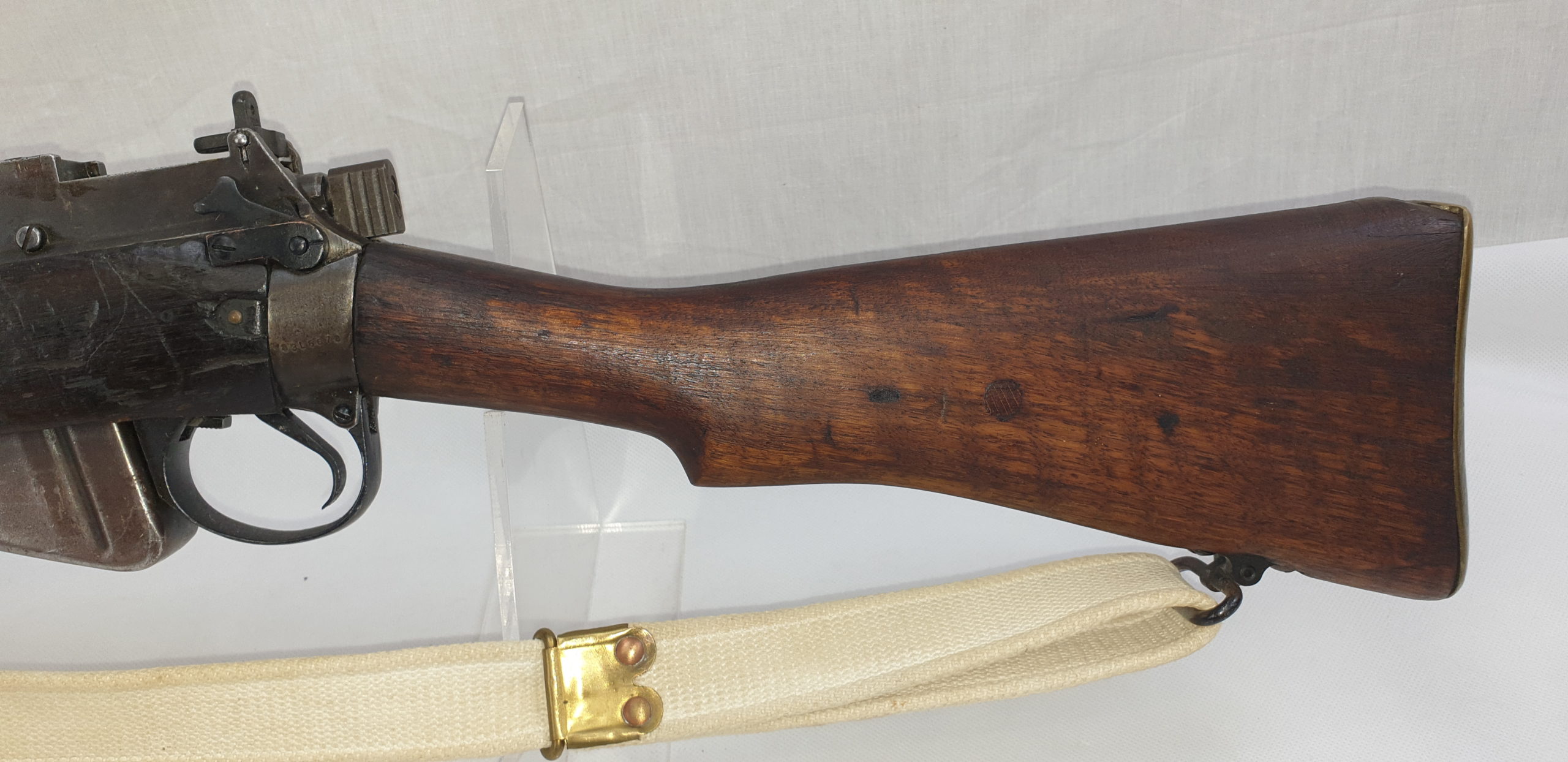 WW2 Dated 1945 Lee Enfield No4. Long Branch - Deactivated - Image 12