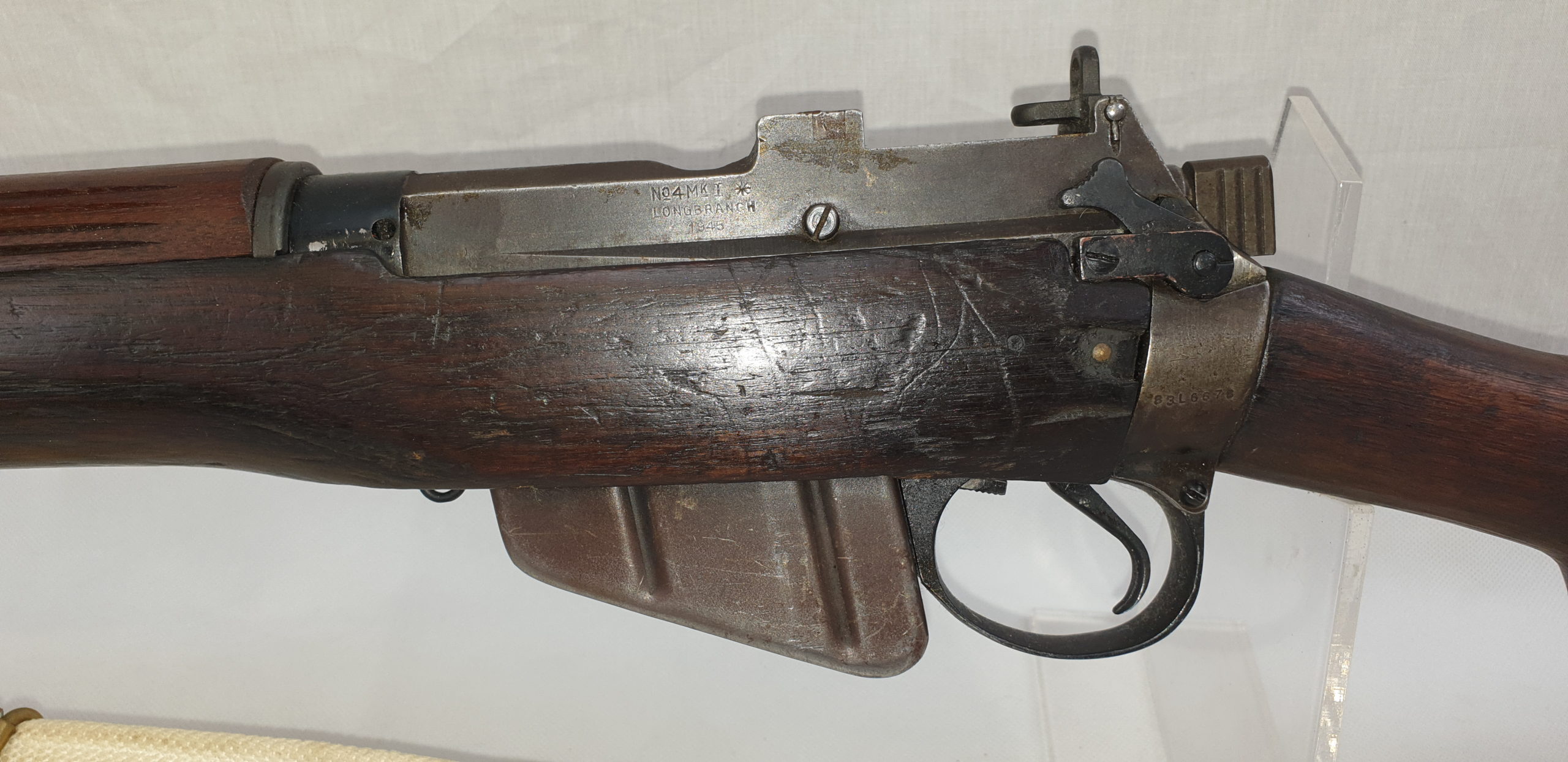 WW2 Dated 1945 Lee Enfield No4. Long Branch - Deactivated - Image 10