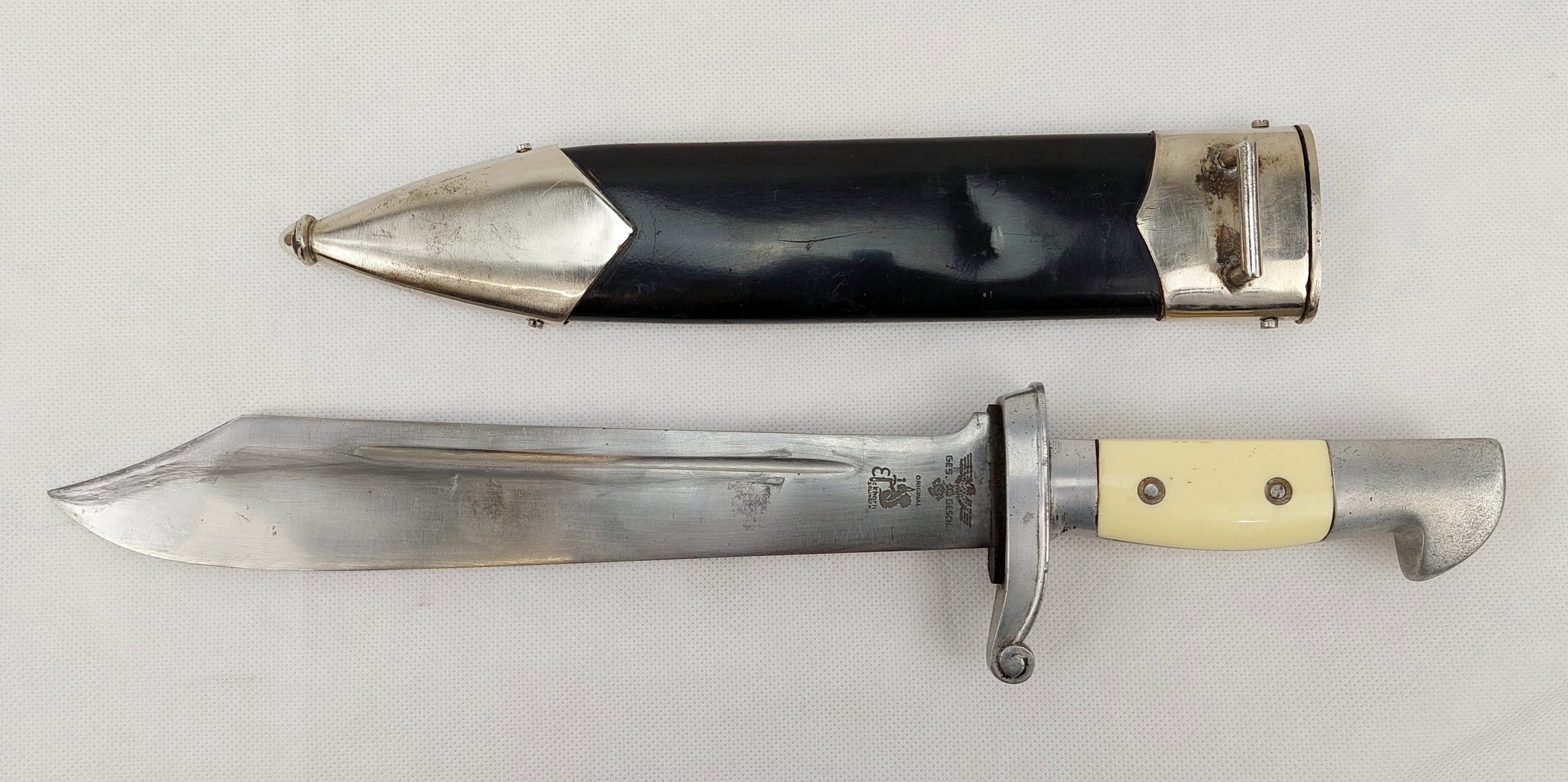 WW2 German Teno Technische Nothillfe Hewer Dagger Matched Low Numbered 0087