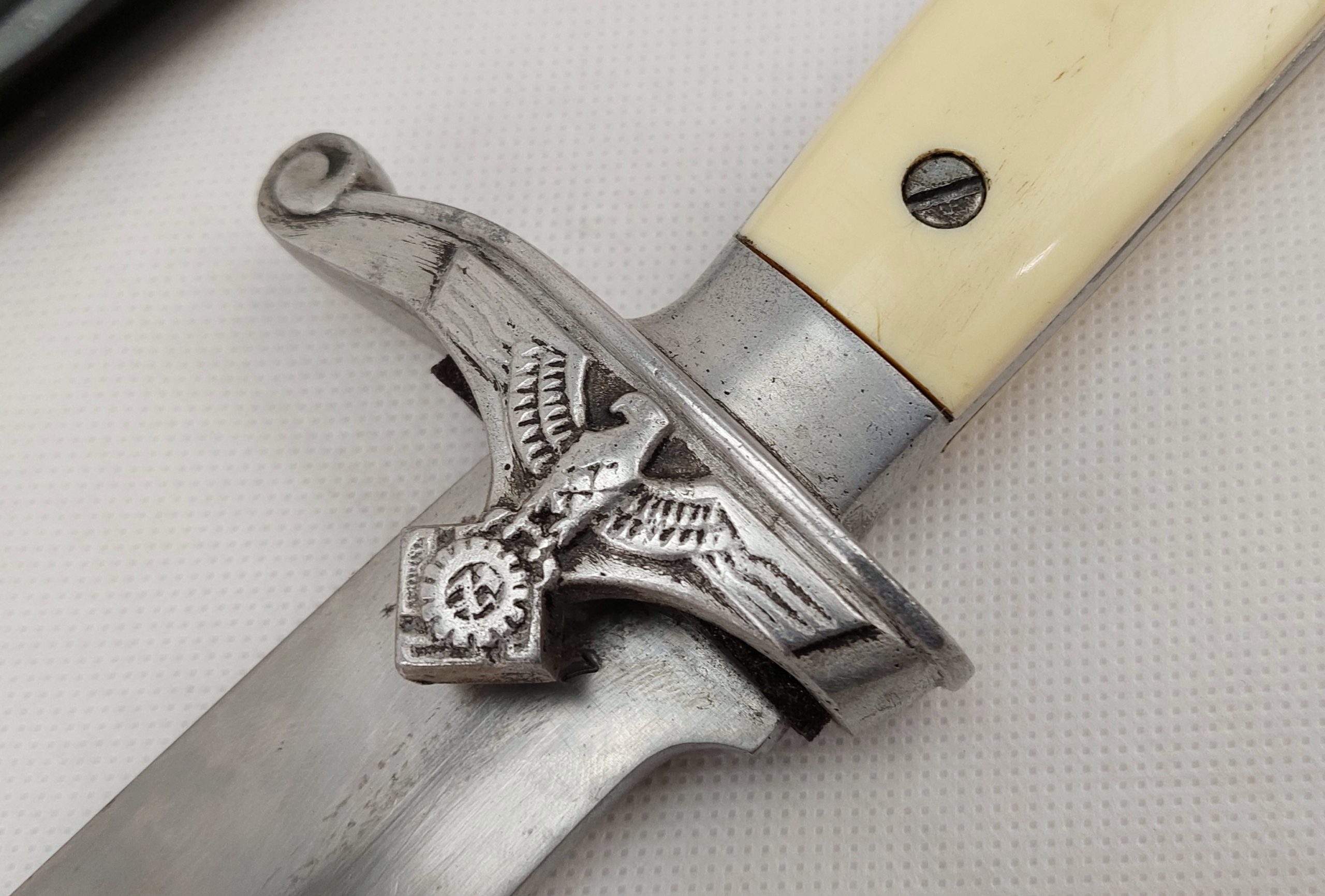 WW2 German Teno Technische Nothillfe Hewer Dagger Matched Low Numbered 0087 - Image 10