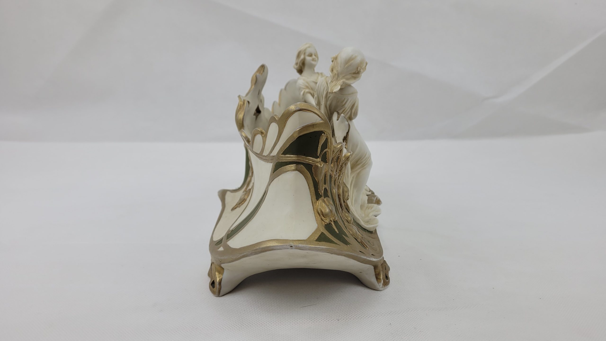 Art Nouveau Bisque Porcelain Jardiniere With Dancing Girls* - Image 6