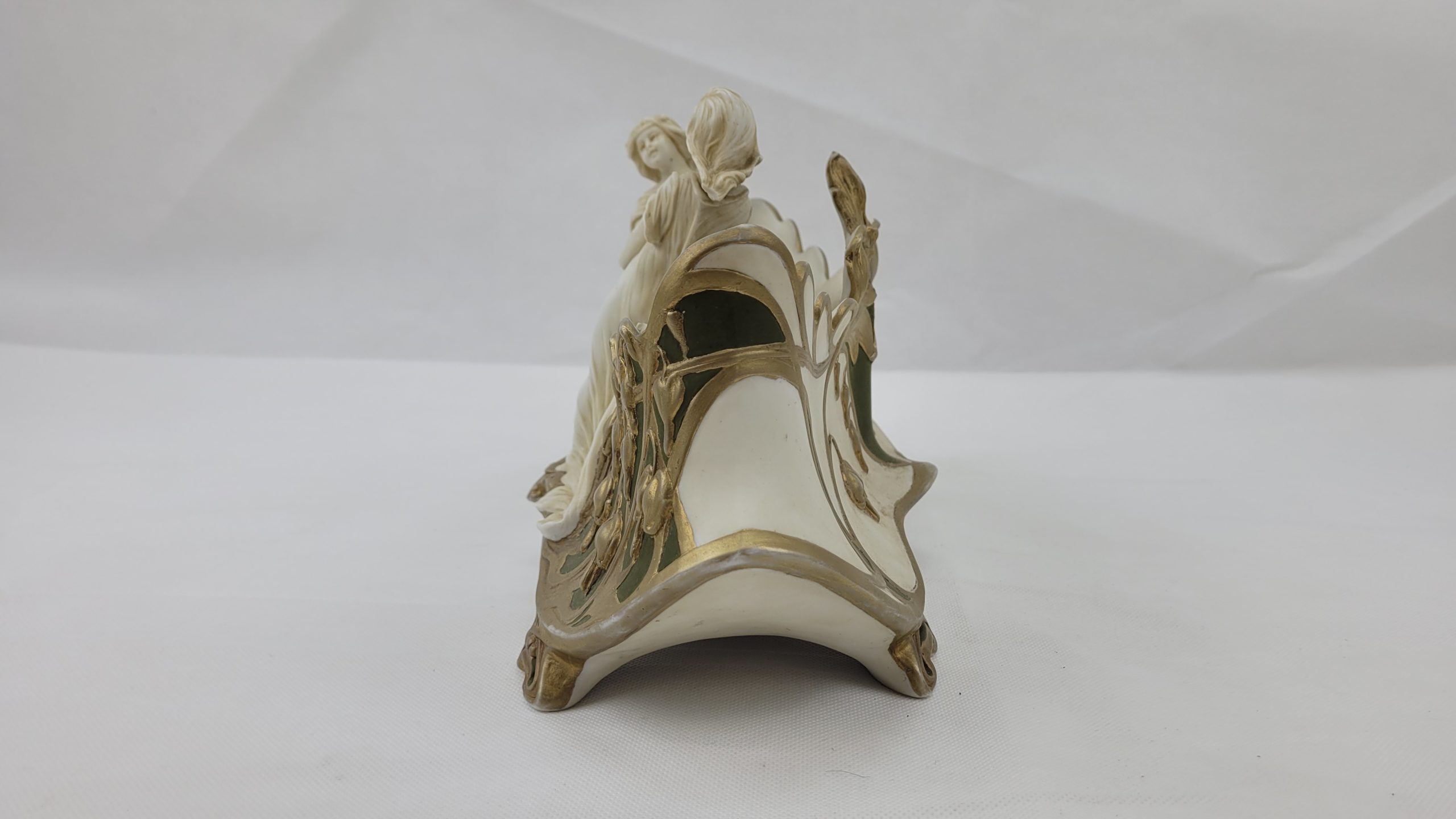 Art Nouveau Bisque Porcelain Jardiniere With Dancing Girls* - Image 5