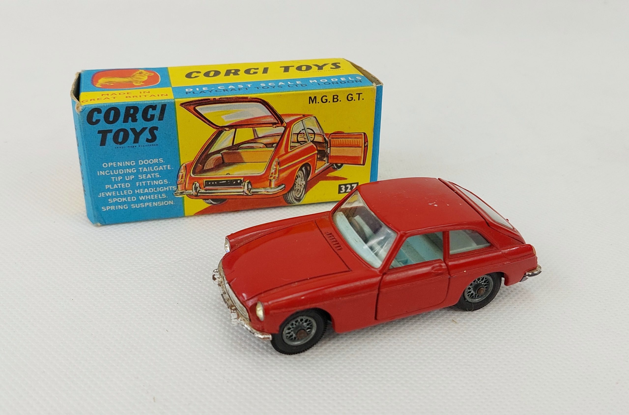Boxed Corgi 327 MGB Toy*
