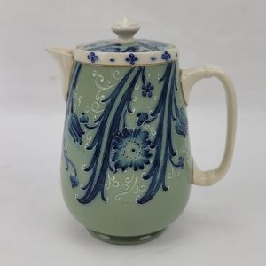 Circa 1898 Moorcroft For MacIntyre Florian Ware Cornflower Lidded Coffee Pot*