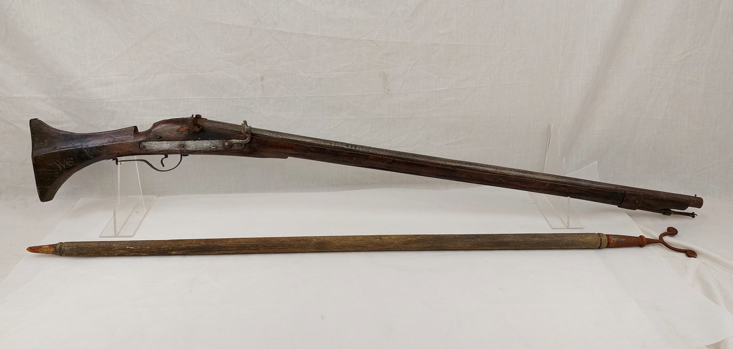 Early 17c Makers Marked Matchlock Musket Ex Dublin Castle c1620