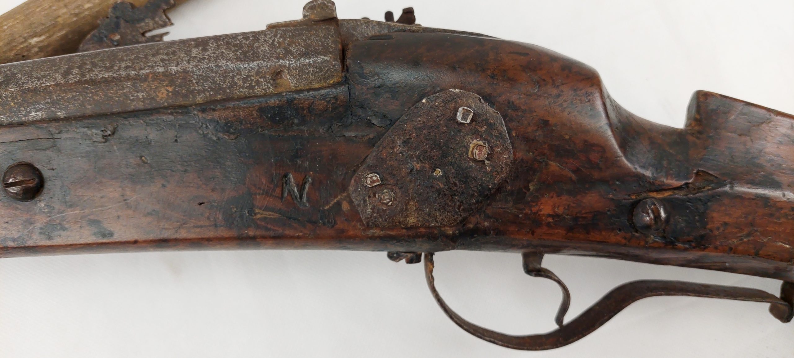 Early 17c Makers Marked Matchlock Musket Ex Dublin Castle c1620 - Image 11
