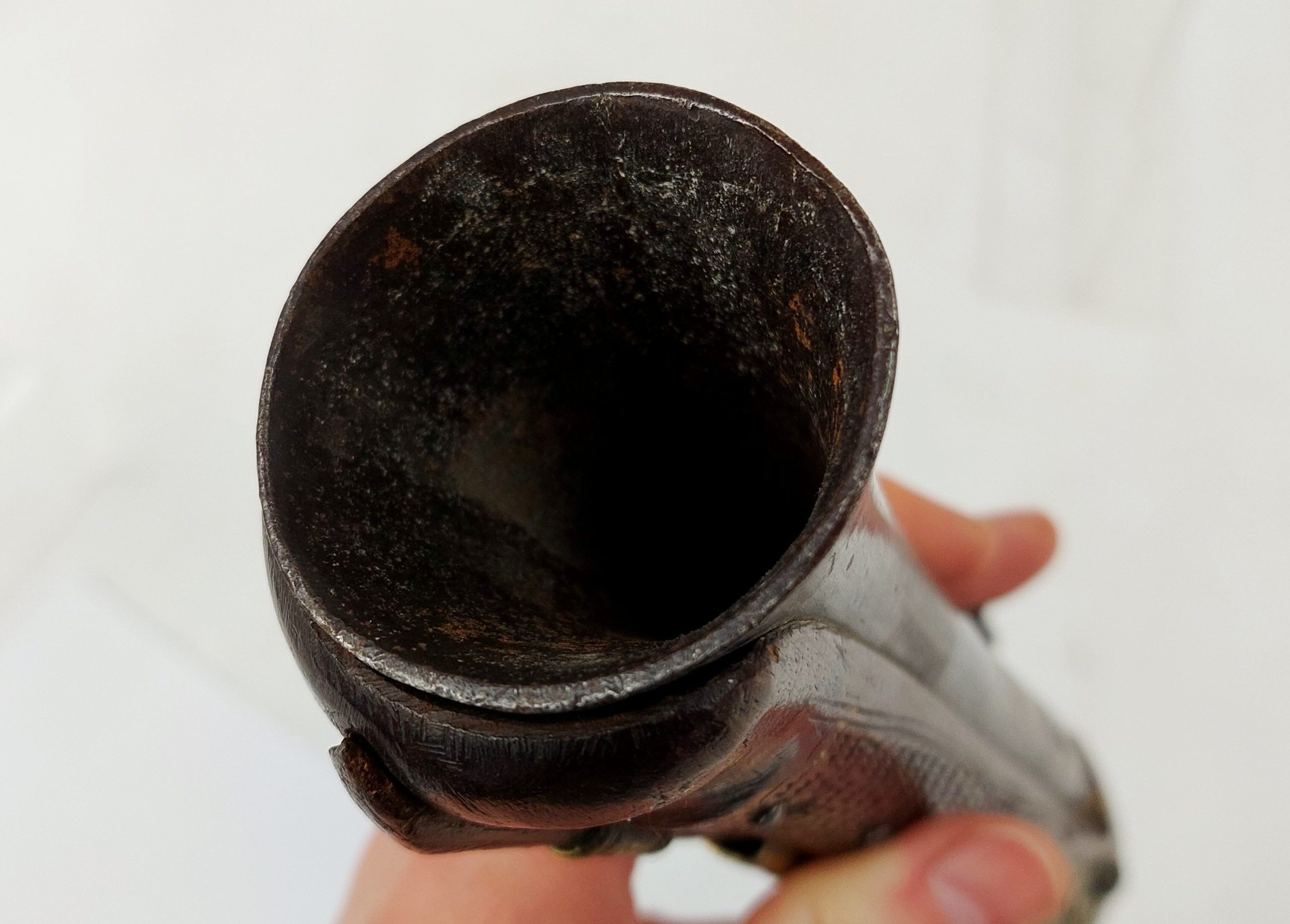 Finely Carved 19th Century Ottoman Empire Blunderbuss Holster Flintlock Pistol - Image 9