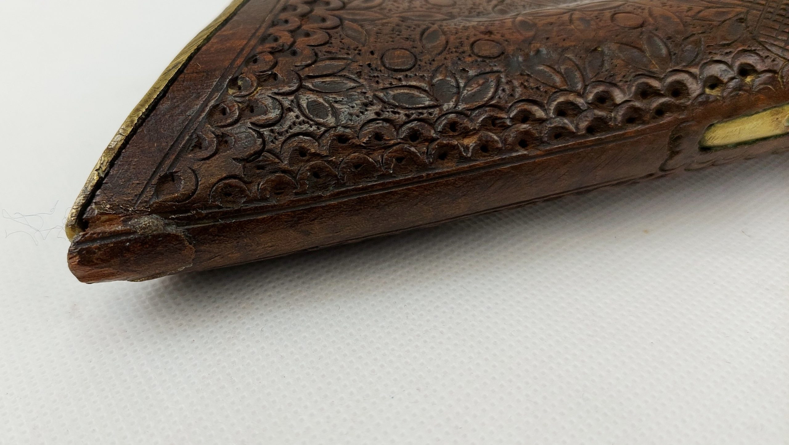 Finely Carved 19th Century Ottoman Empire Blunderbuss Holster Flintlock Pistol - Image 14