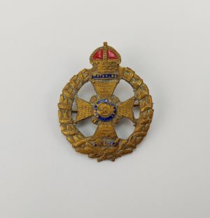 Brass & Enamel Rifle Brigade Badge