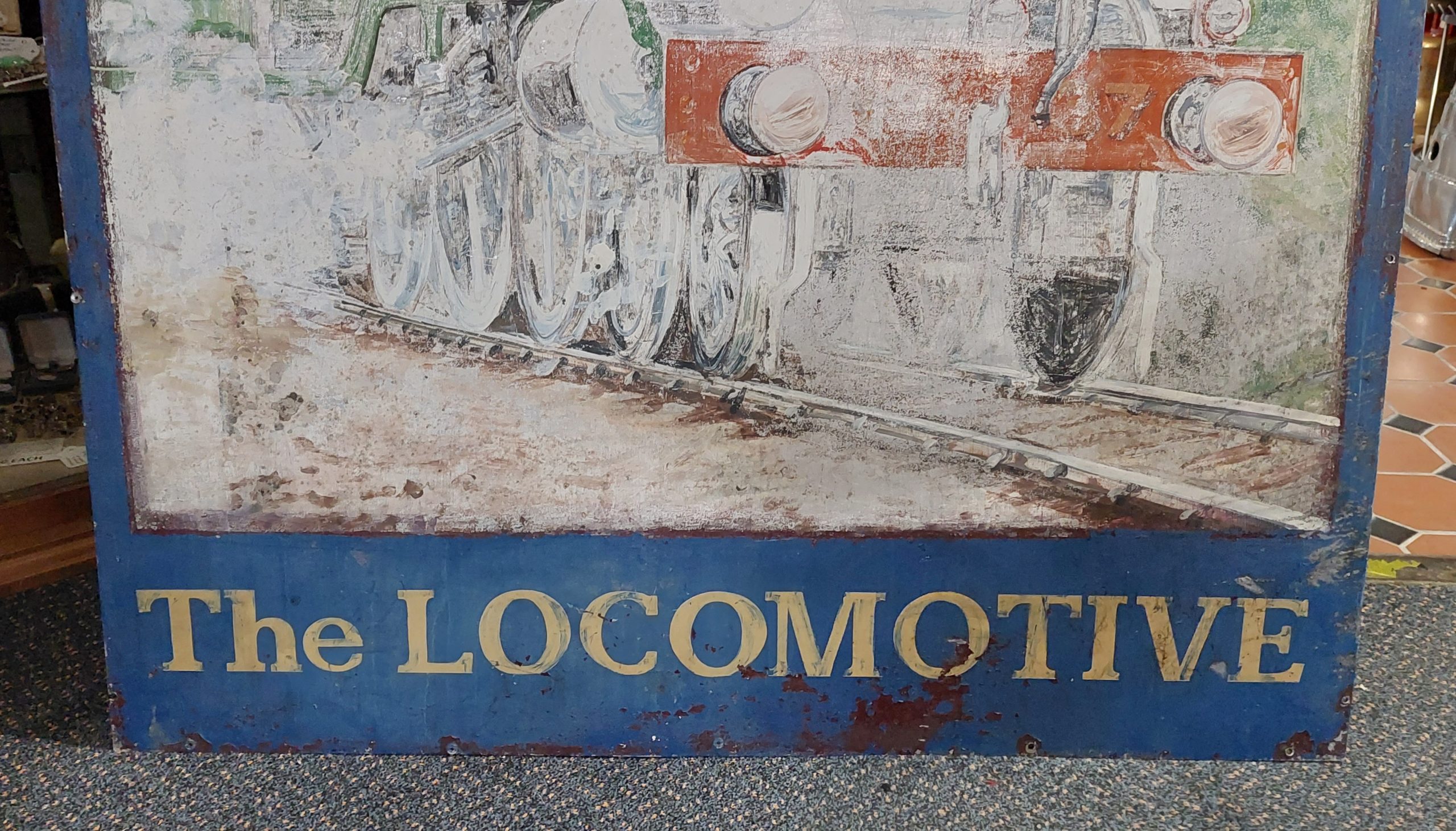 Charringtons The Locomotive Hand Painted Pub Sign #2 - Image 4
