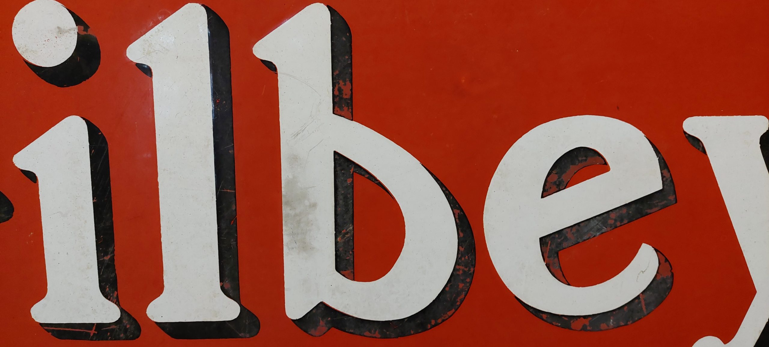 Gilbeys Wines & Spirits Enamel On Tin Advertising Sign* - Image 7