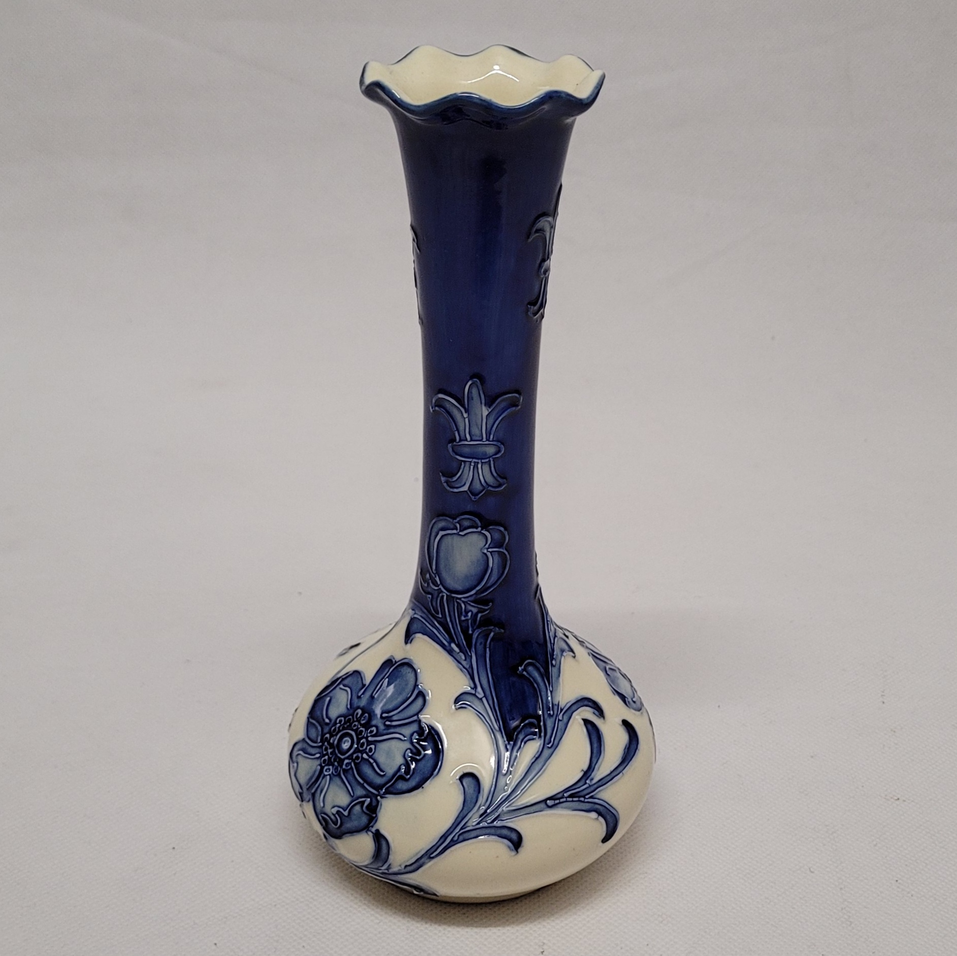 Old Tufton Ware Blue Poppy Vase