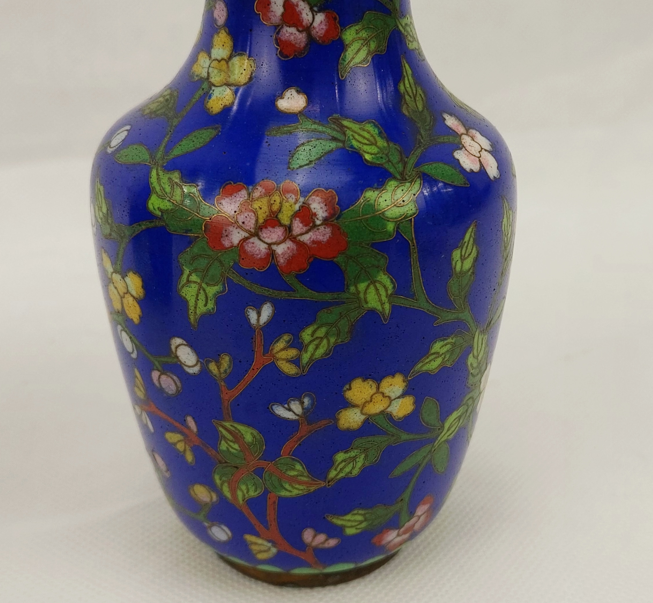 Pair Of Small Recent Chinese Cloissone Vases - Image 6