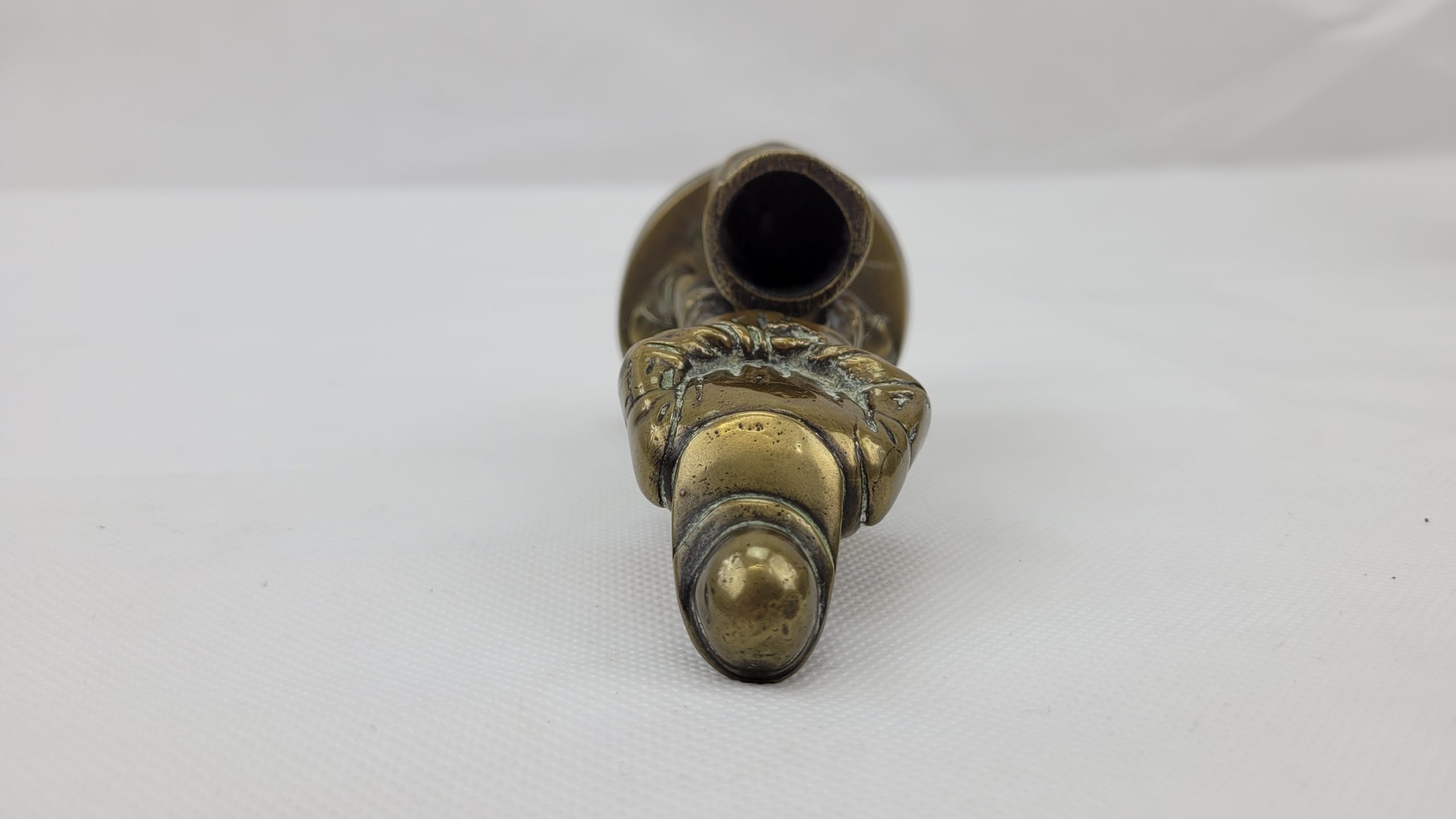 Vintage Solid Brass Trawlermans Table Vesta Match Stand - Image 4