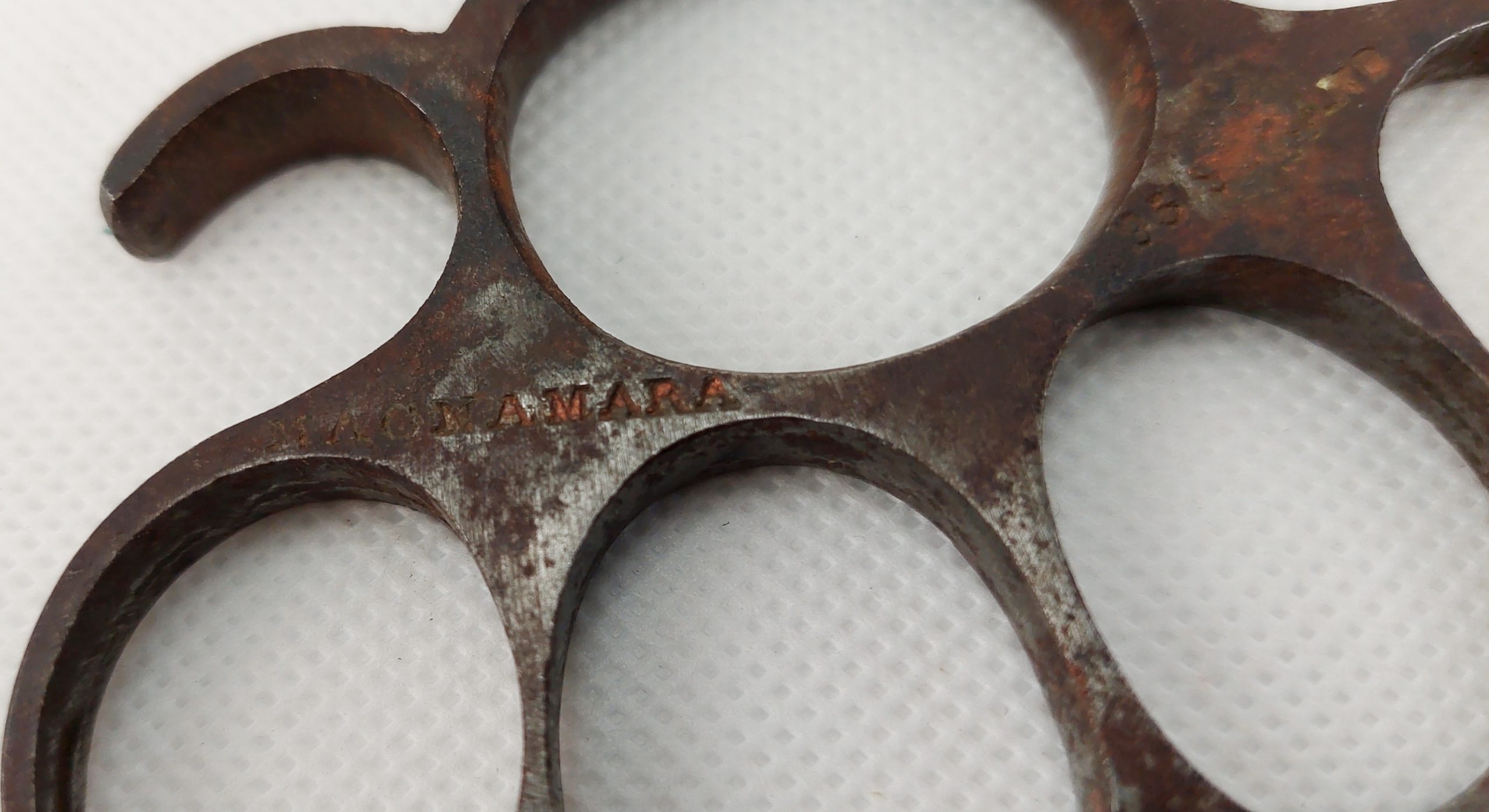 WW1 British Namara Trench Fighting Steel Knuckledusters - Image 6