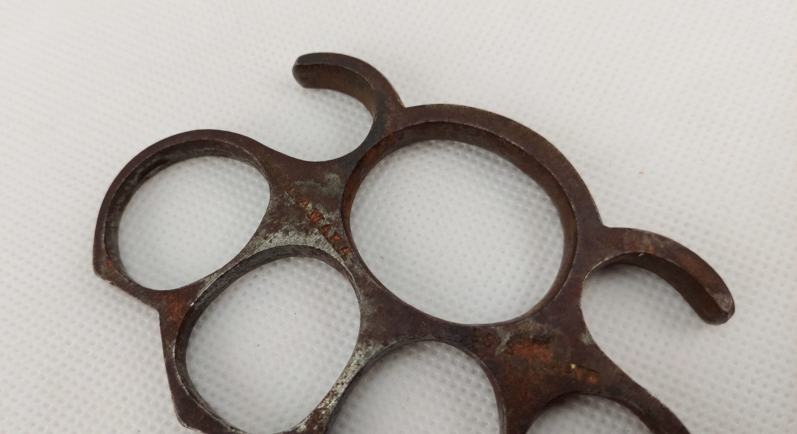 WW1 British Namara Trench Fighting Steel Knuckledusters - Image 4