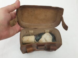 WW2 1944 German Army Medics First Aid Leather Pouch And Contents Made By Karl Bollmann