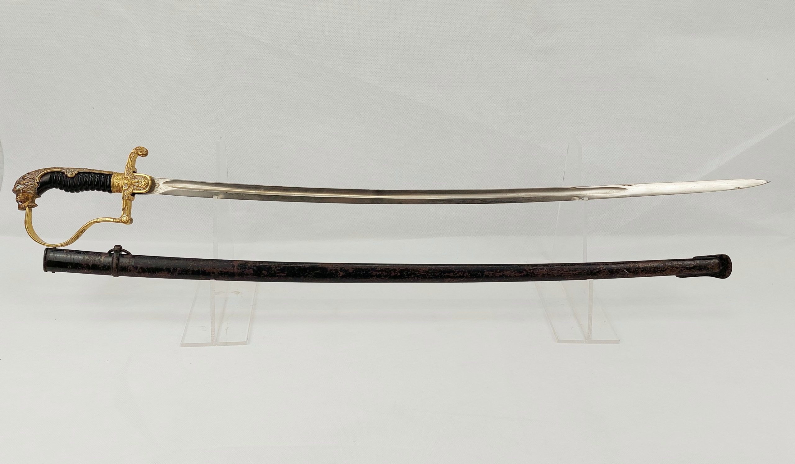 WW2 German Infantry Officers Sword By WKC With Its Scabbard