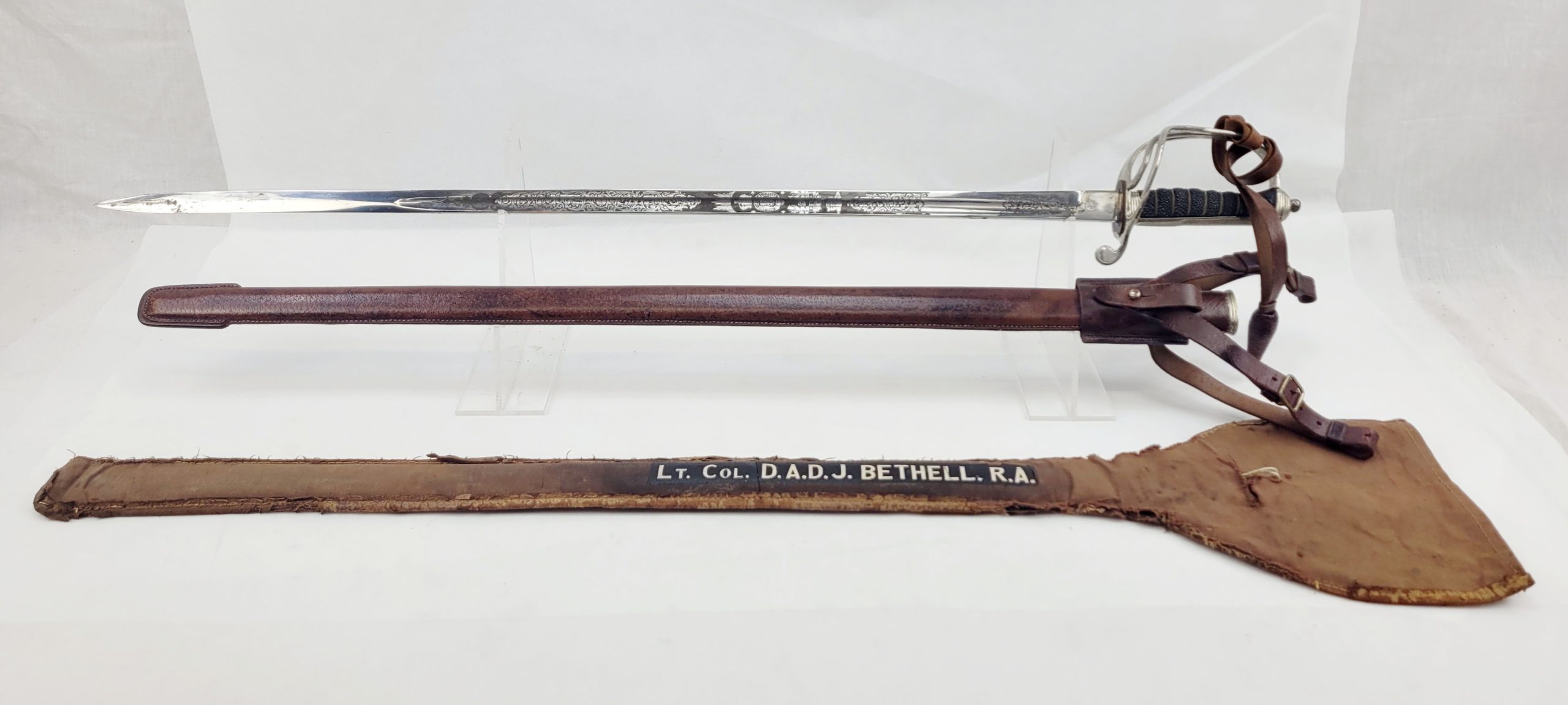 1827 Ptn. Royal Artillery Sword of Lt Col. D.A.D.J. Bethell
