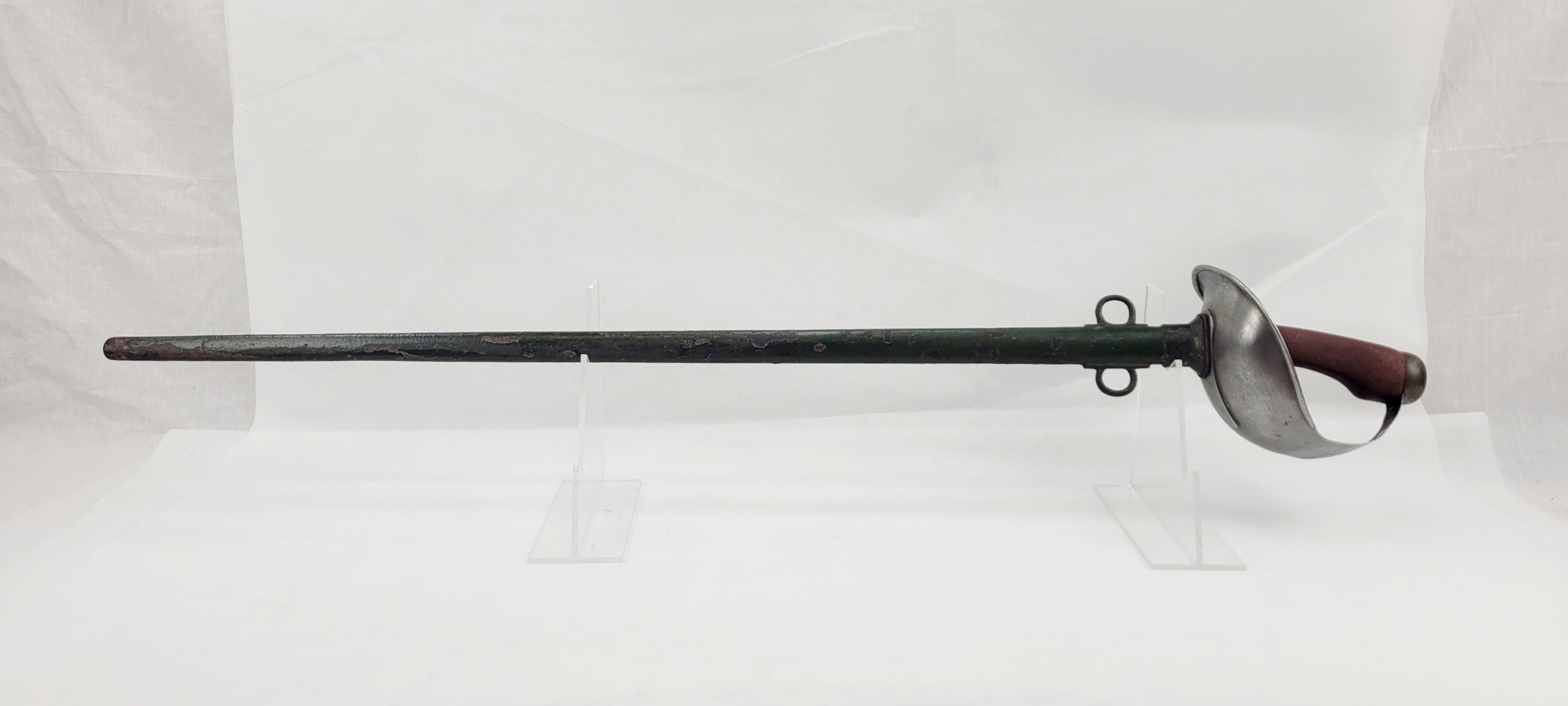 WW1 1908 Pattern 1916 Dated British Cavalry Troopers Sword & Scabbard Original Paint - Image 2